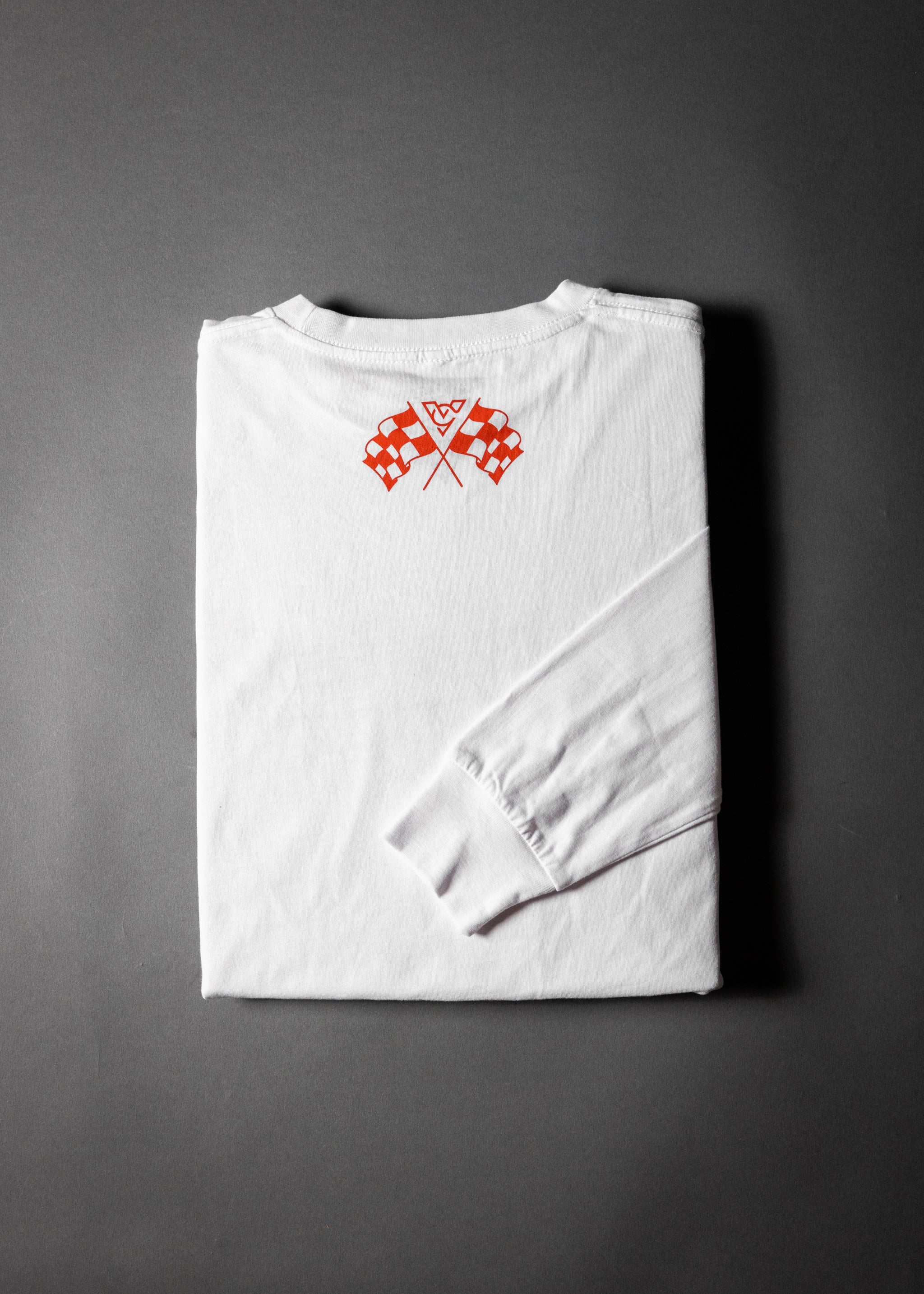 Palm Tree Speed Breed Long Sleeve Tee (White)