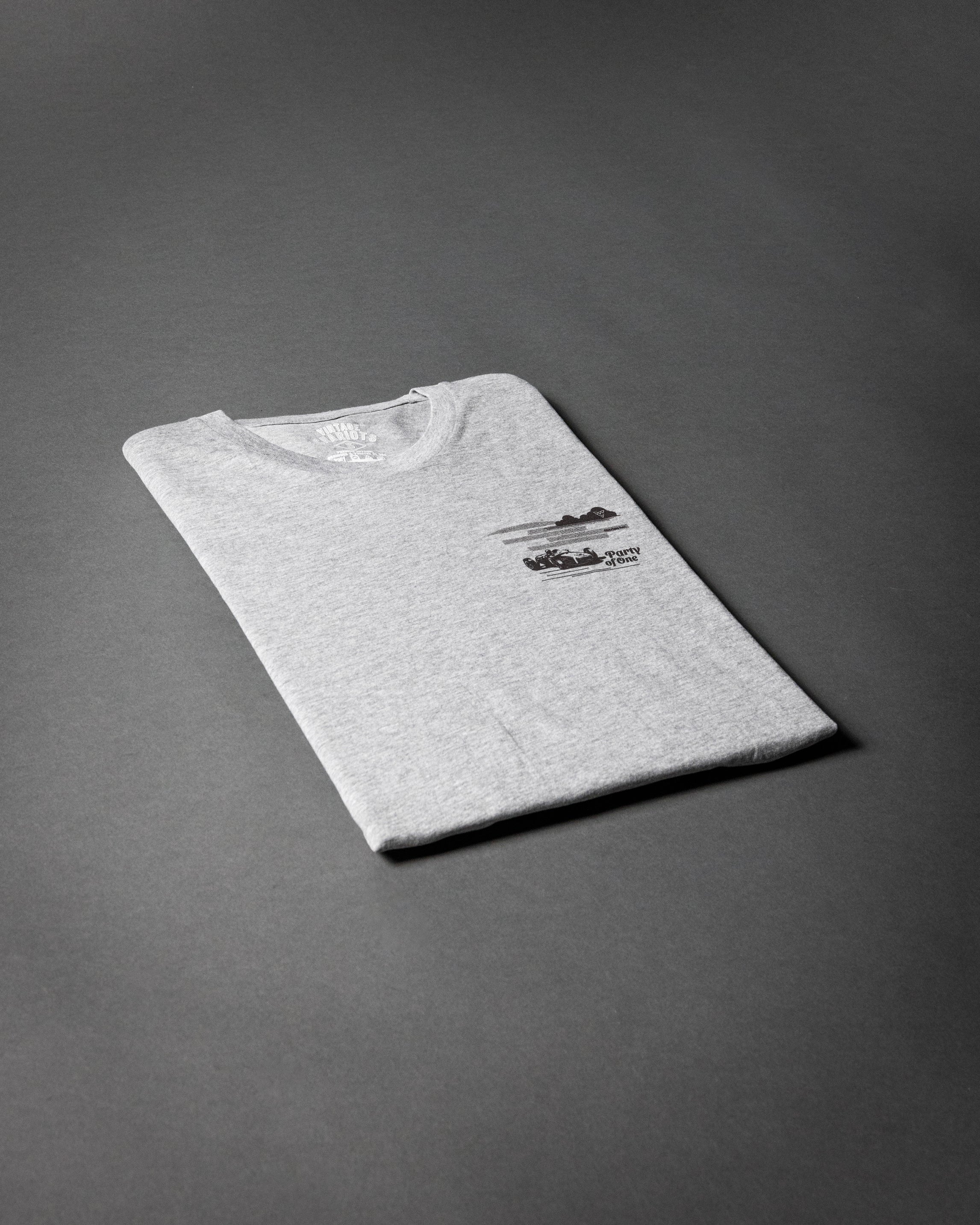 PARTY OF ONE TEE (Athletic Heather)