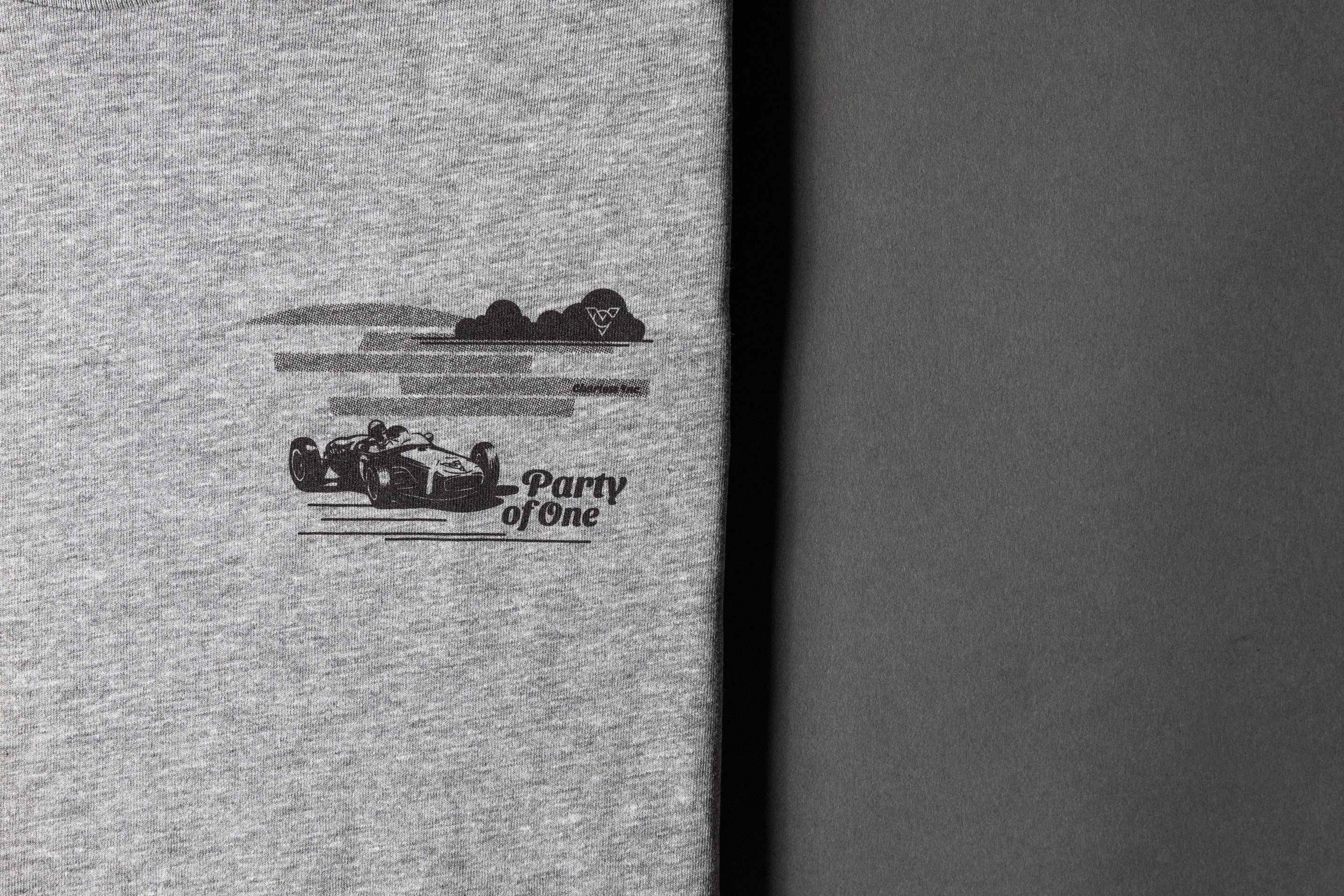 PARTY OF ONE TEE (Athletic Heather)