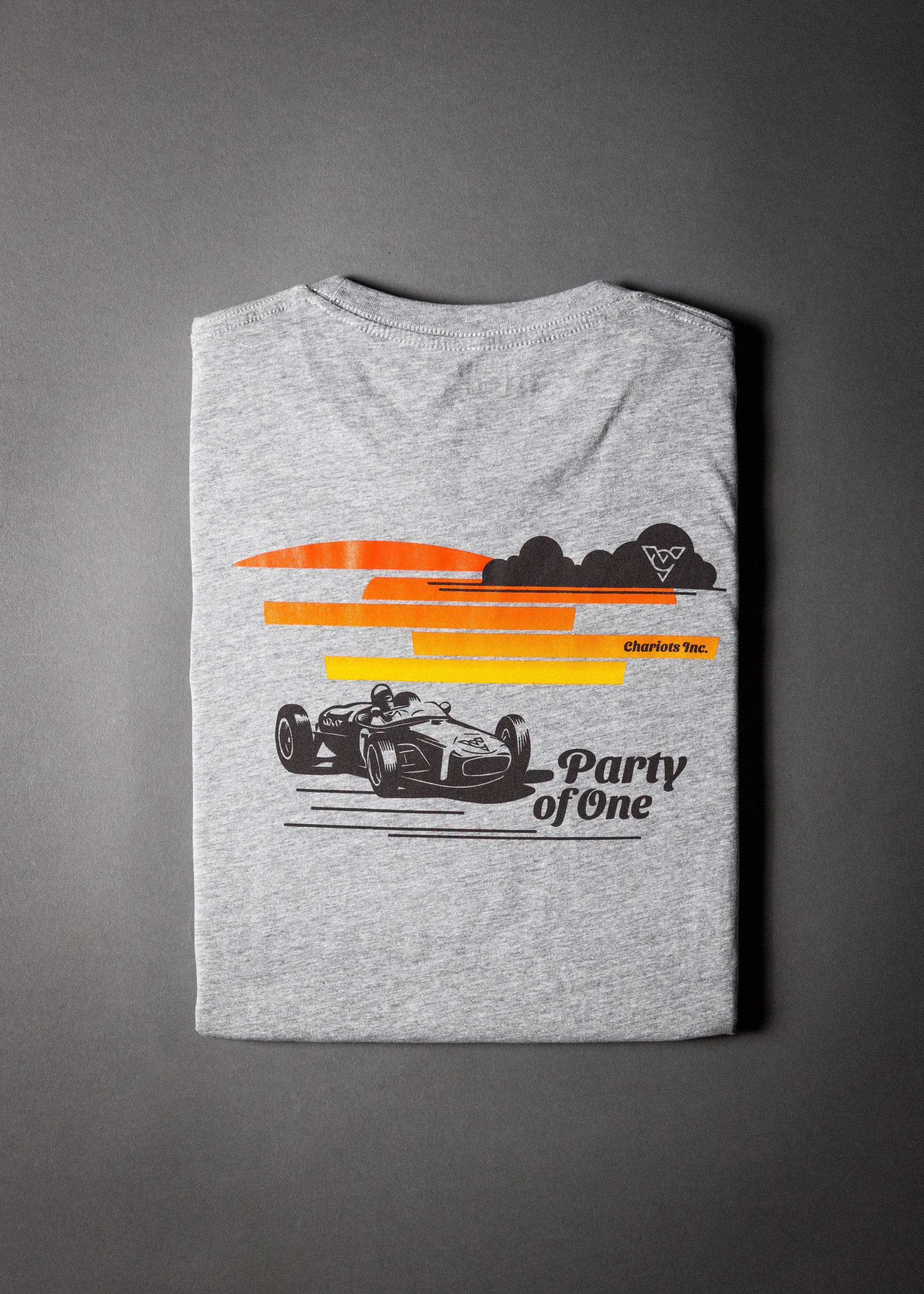 PARTY OF ONE TEE (Athletic Heather)