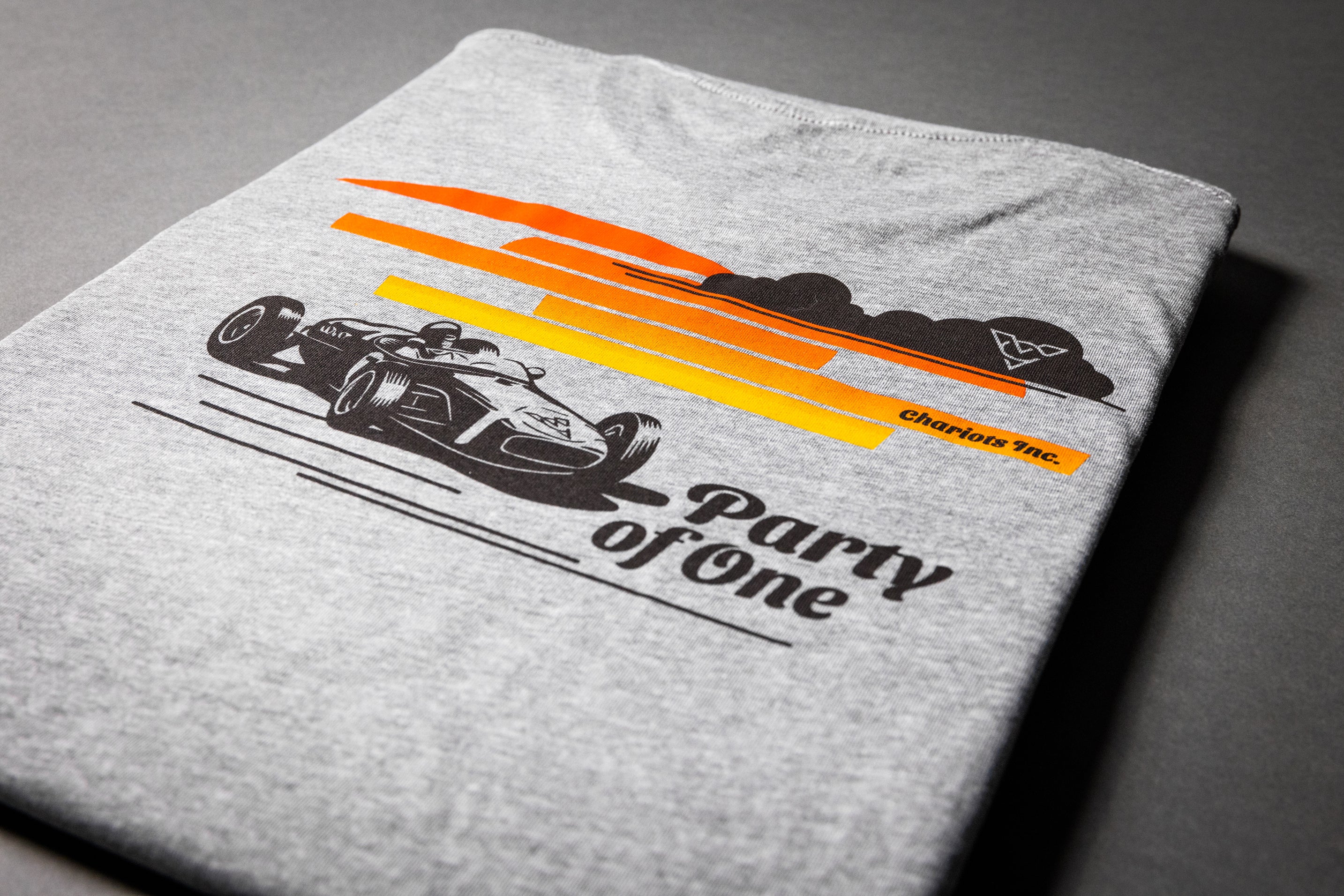 PARTY OF ONE TEE (Athletic Heather)