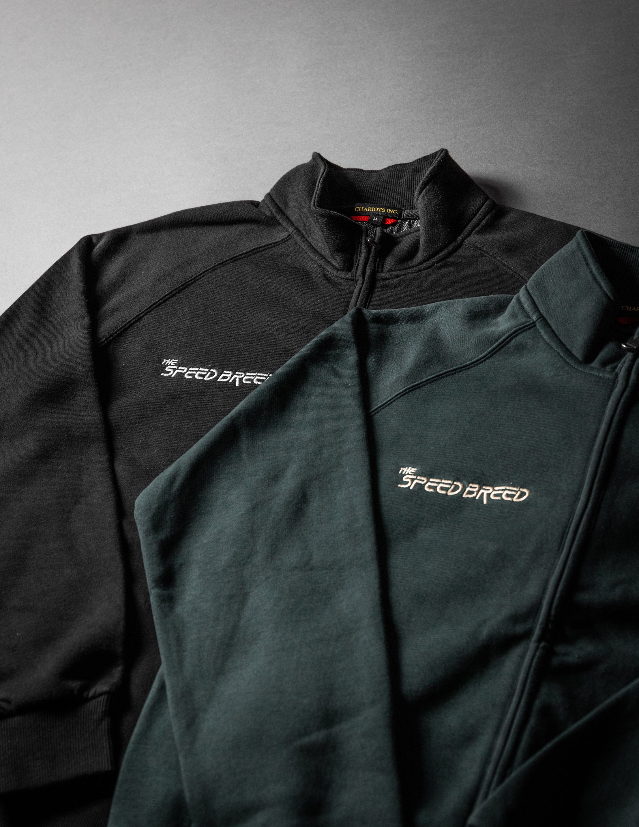 SPEED BREED PREMIUM FULL-ZIP TRACK JACKET (Ebony/Silver)