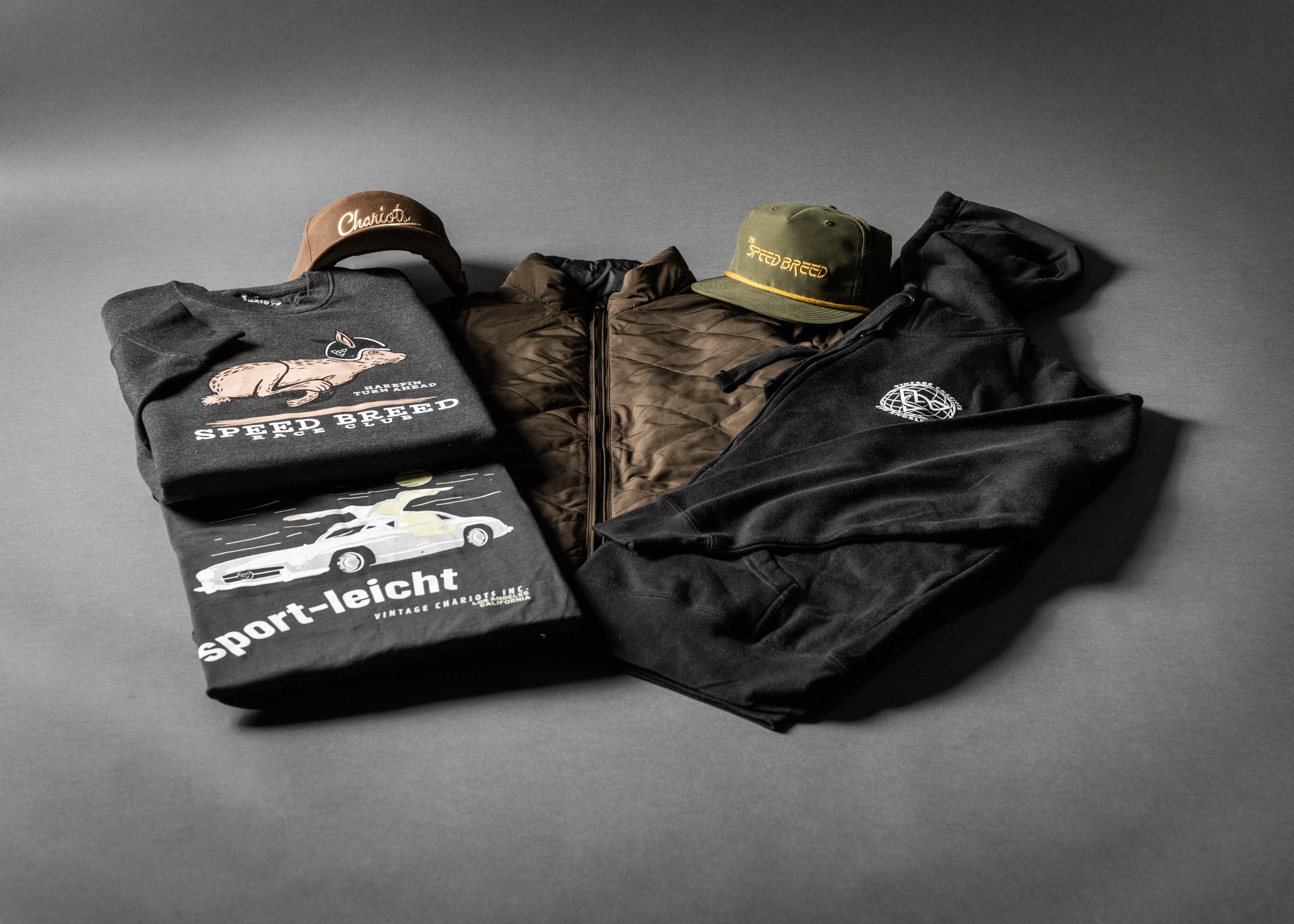 SPEED BREED PREMIUM REVERSIBLE QUILTED PUFFER JACKET (Mocha/Ebony)