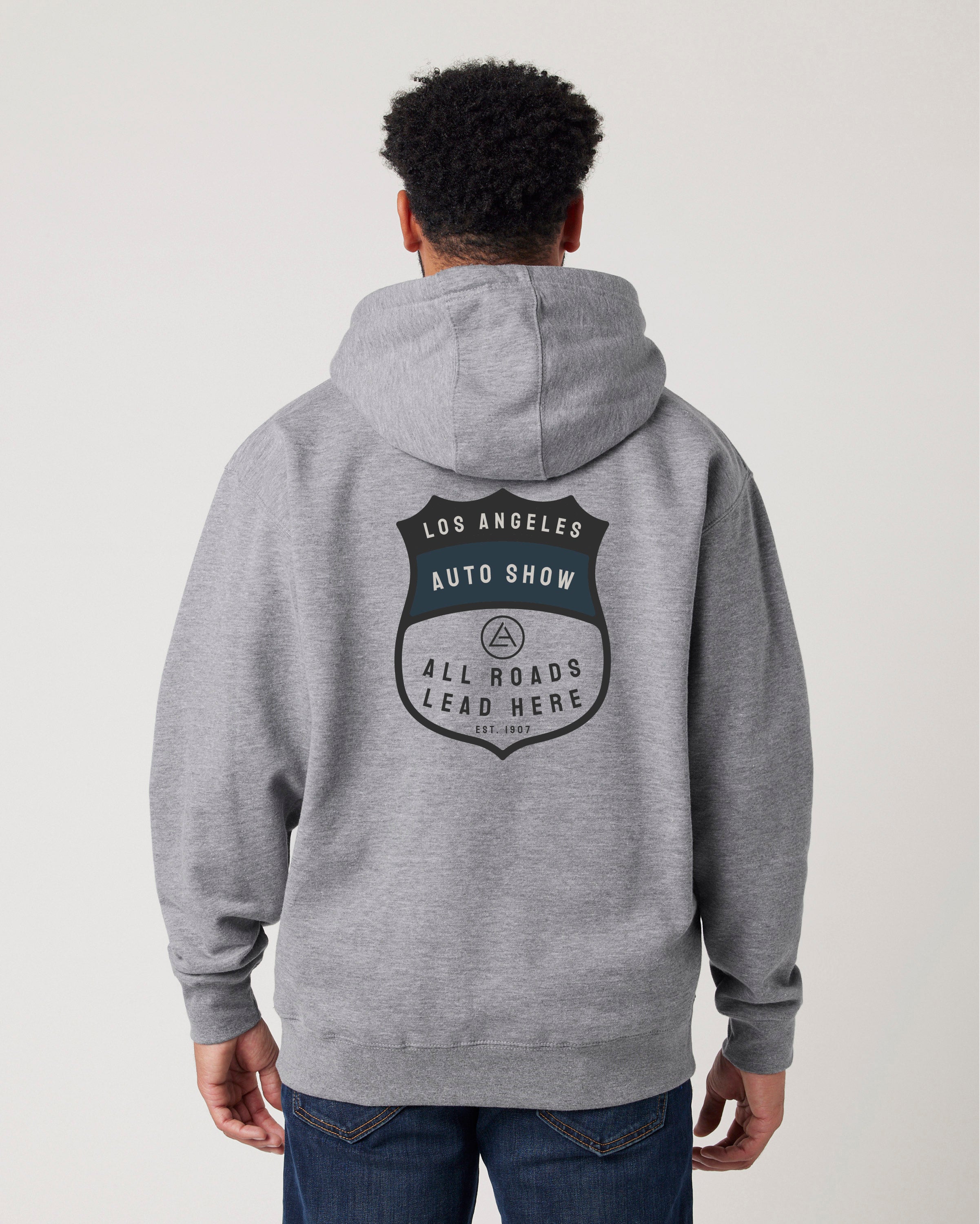 LAAS23 ROUTE 66 DESIGN HOODIE (Heather Grey)