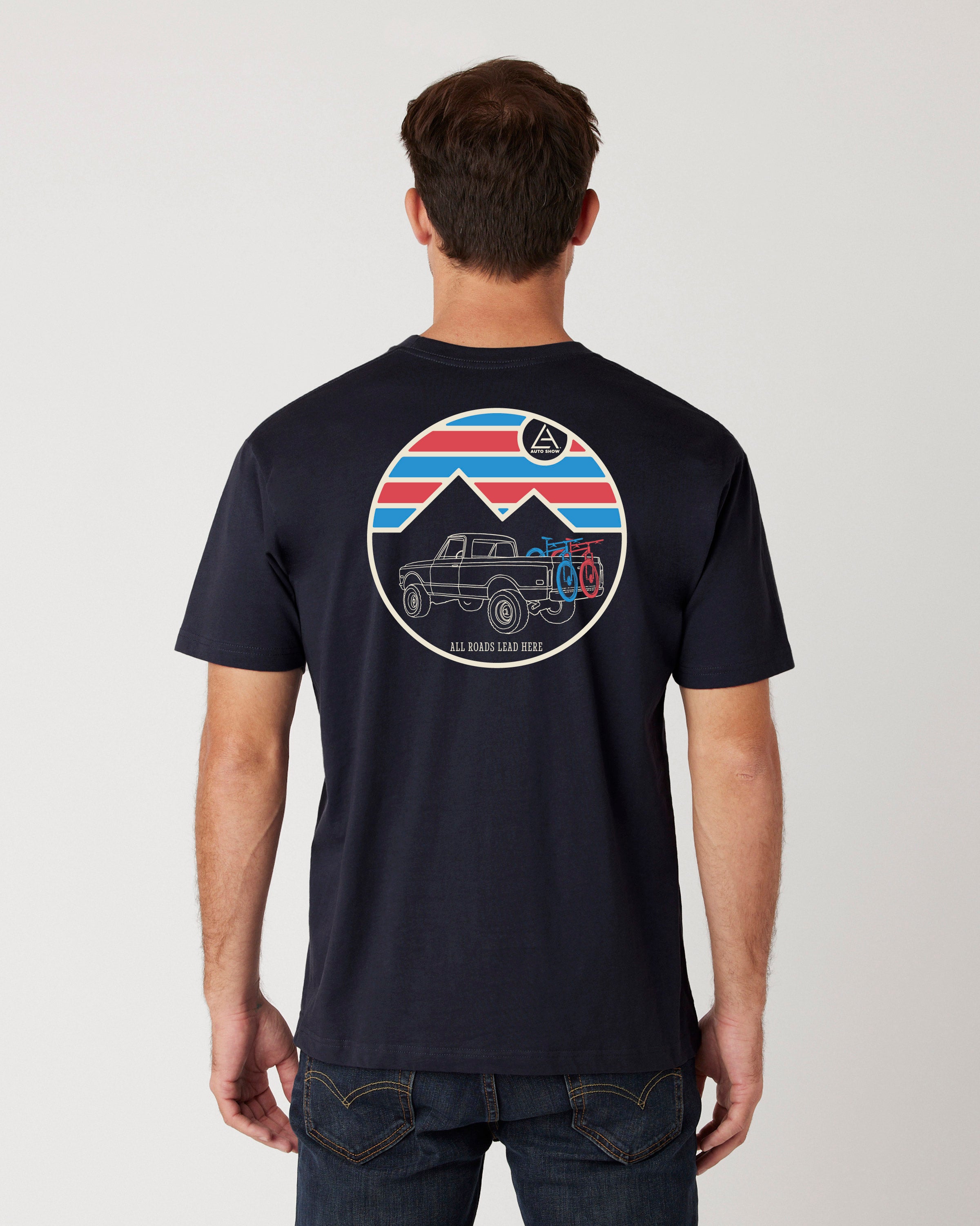LAAS23 MOUNTAIN TRUCK ADULT TEE (Navy)