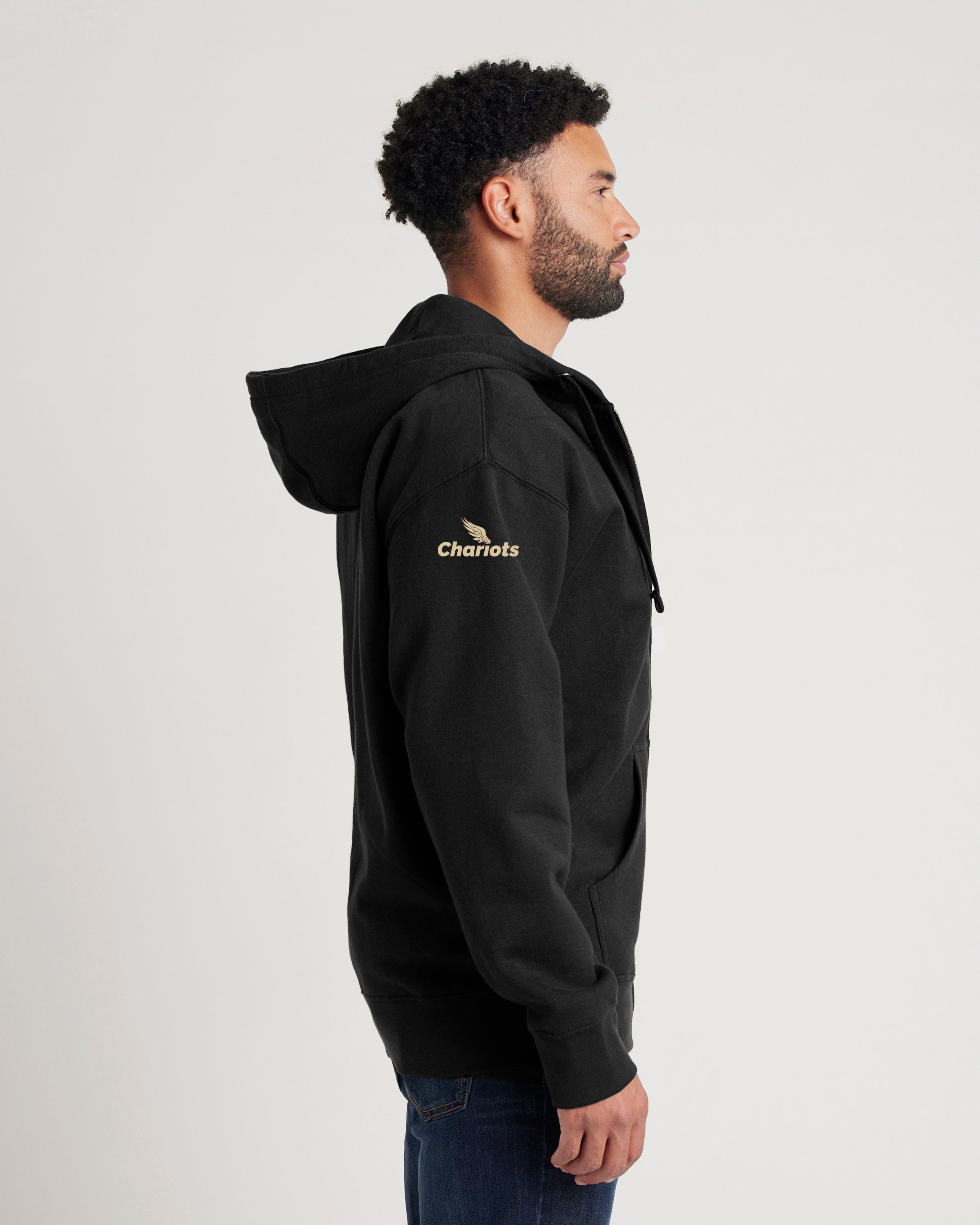 LAAS24 BURNOUT ZIP HOODIE (Vintage Black)