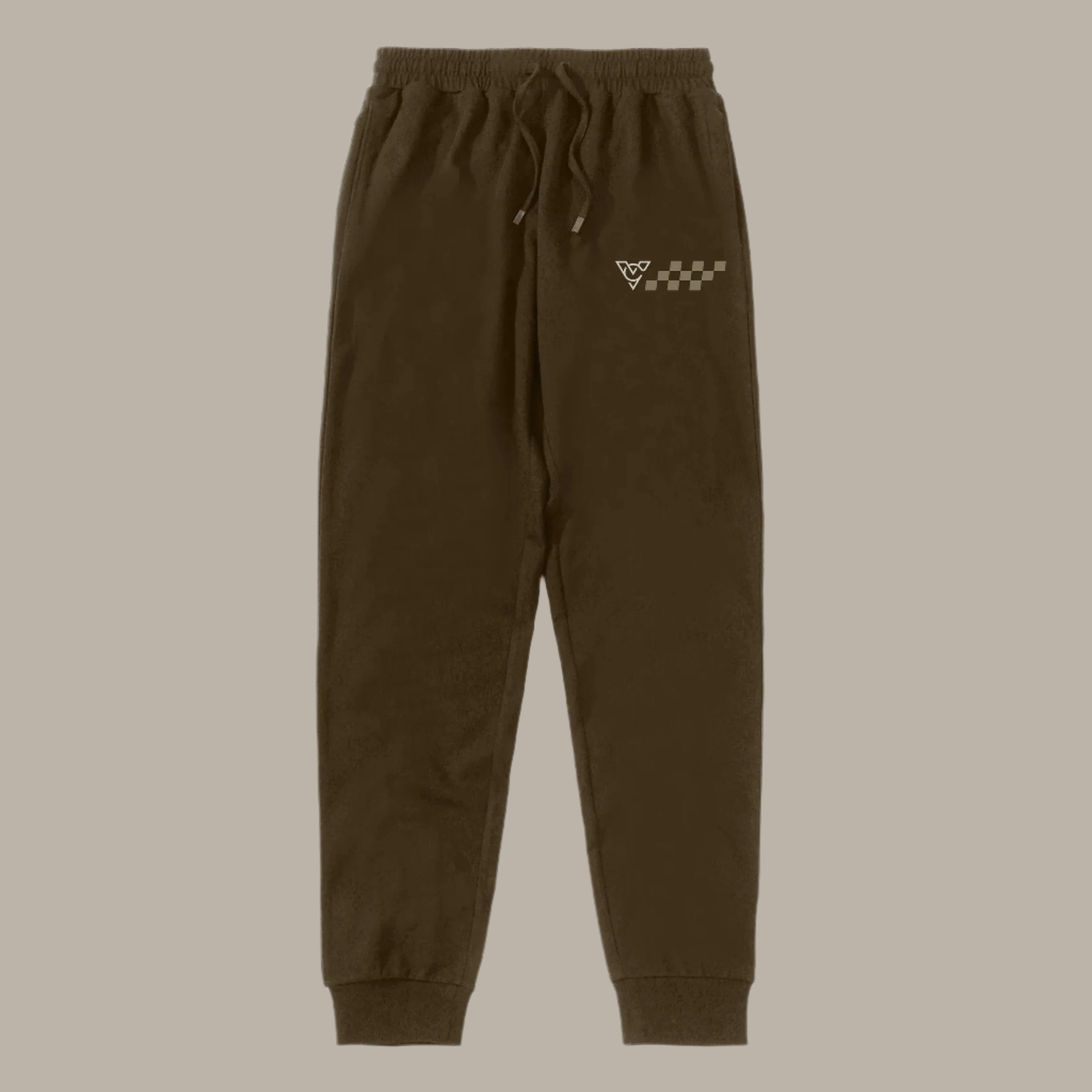 CHECKERED FLAG DRYFLEX LIGHT JOGGERS (Tobacco)