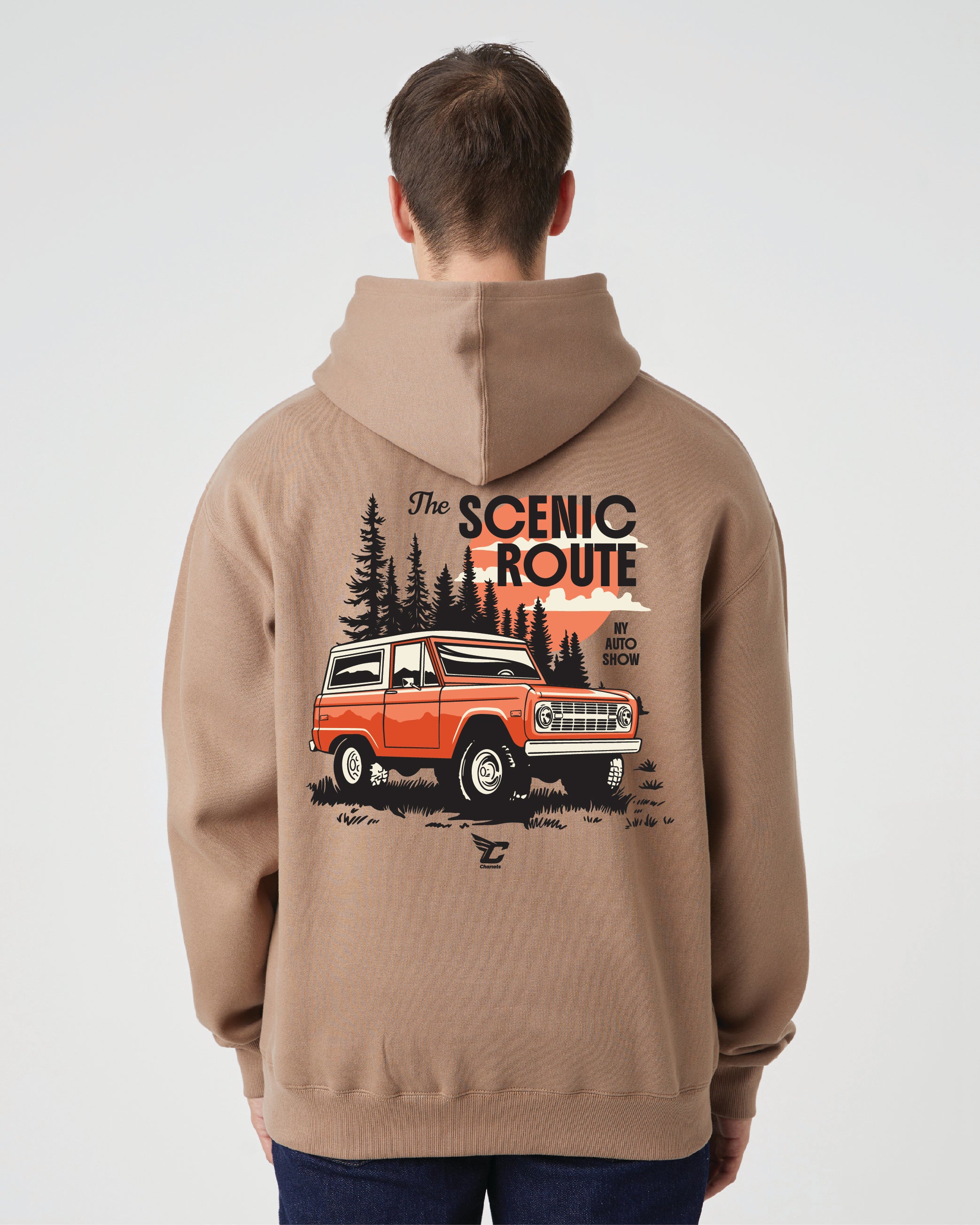 NYIAS26 Scenic Route Box Hoodie (Latte)
