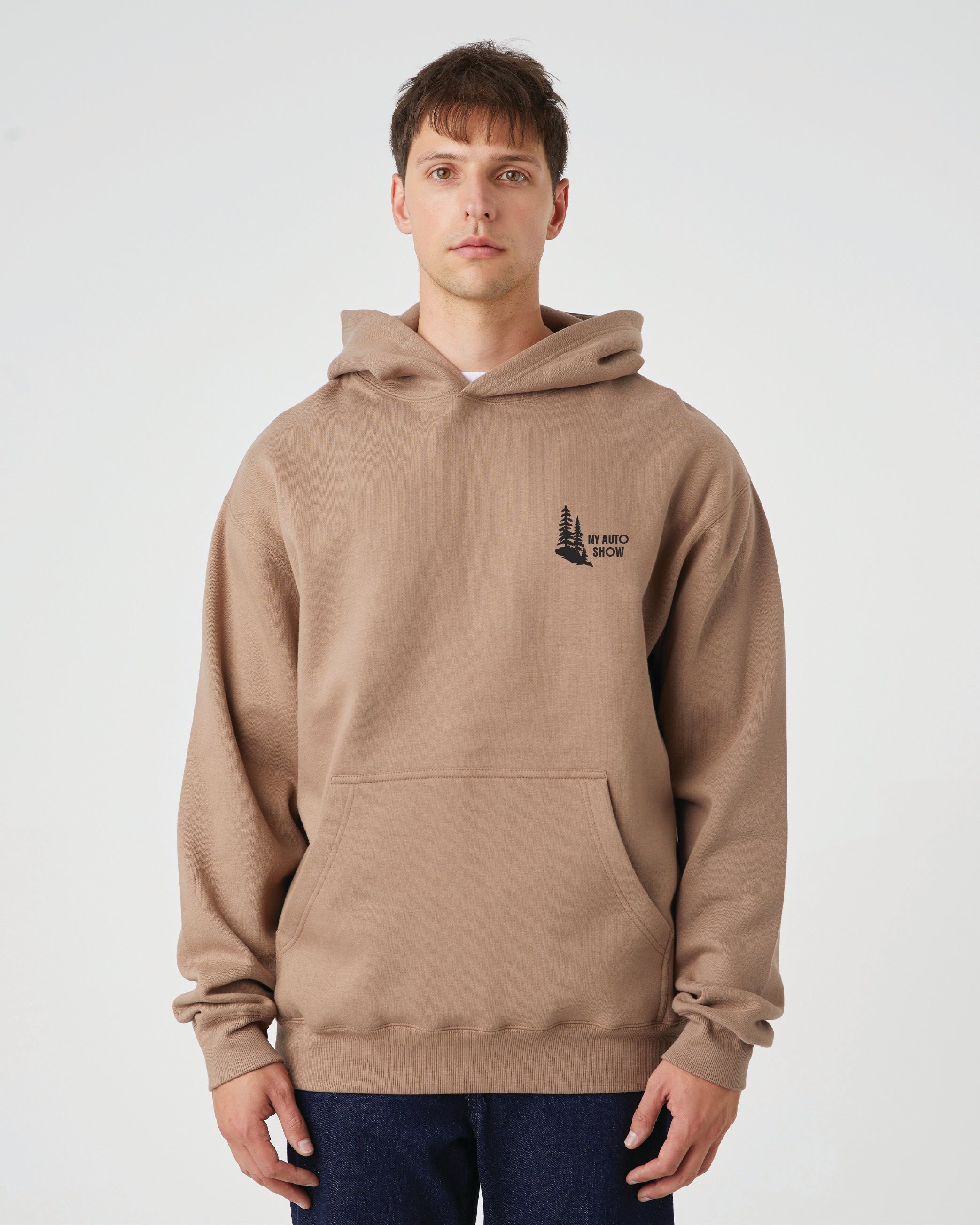 NYIAS26 Scenic Route Box Hoodie (Latte)