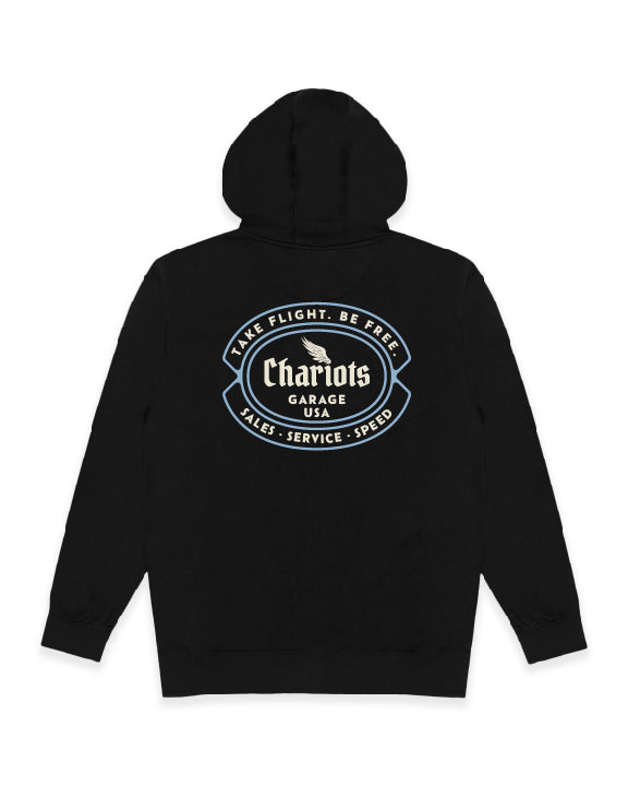 SALES SERVICE SPEED ZIP HOODIE (Black)
