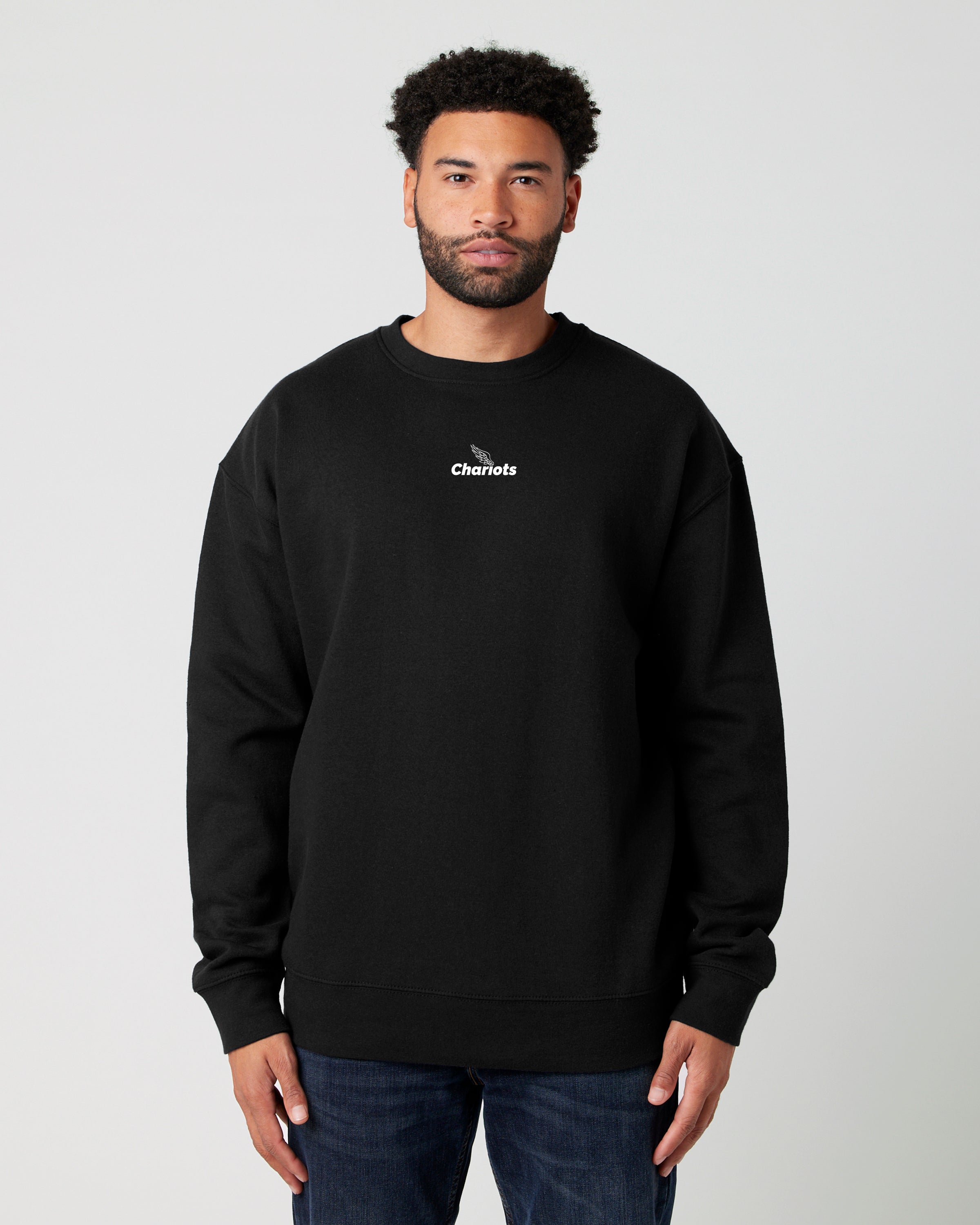 SIMPLEX LIGHTWEIGHT CREW NECK SWEATSHIRT (Black)