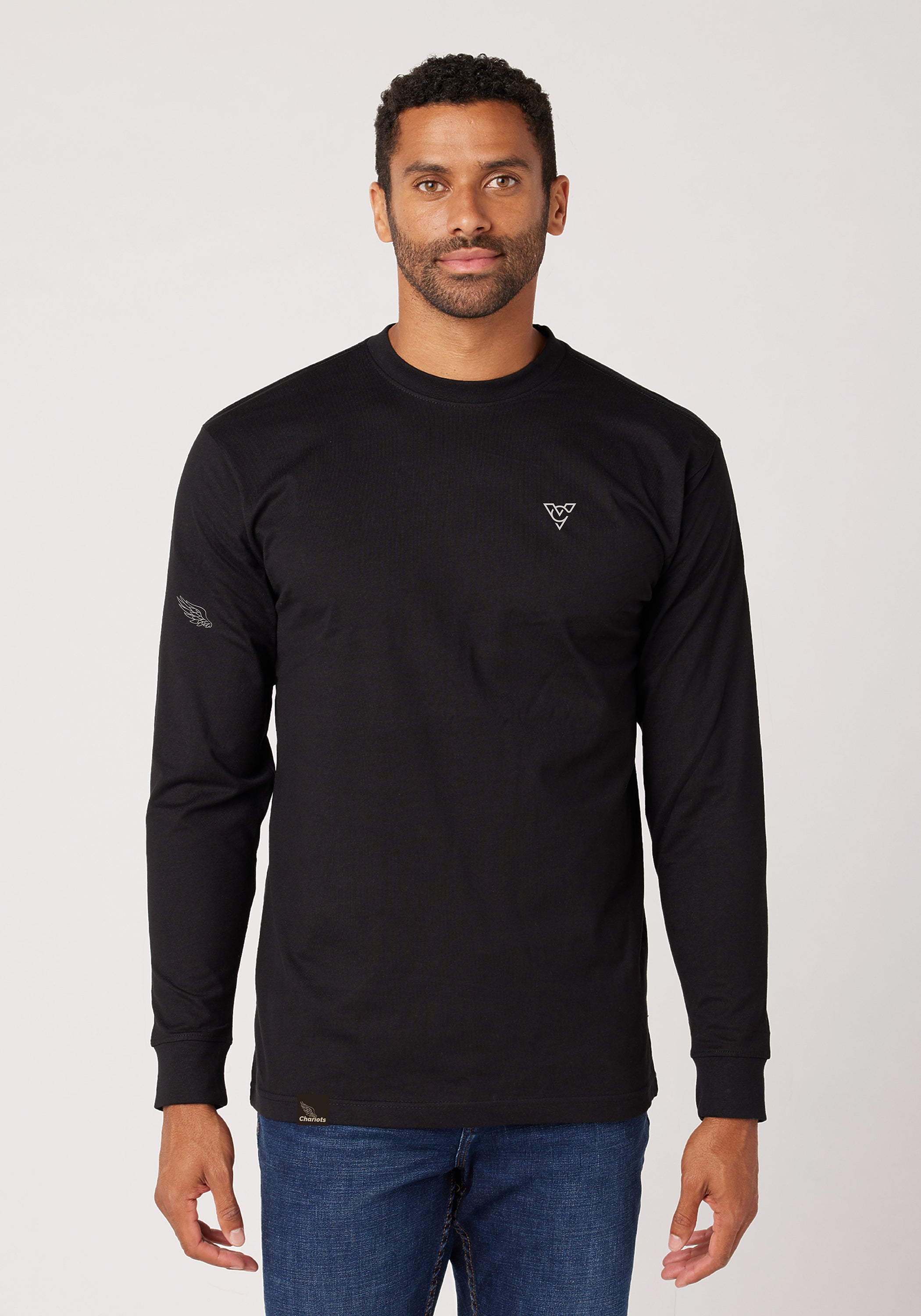 SPARTAN HEAVYWEIGHT L/S TEE (Black)