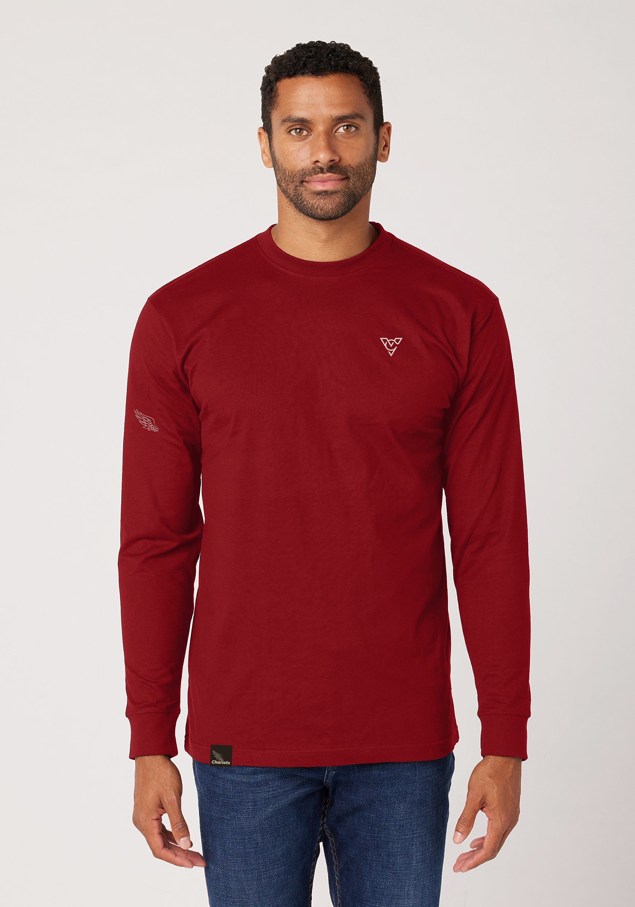 SPARTAN HEAVYWEIGHT L/S TEE (Brick Red)