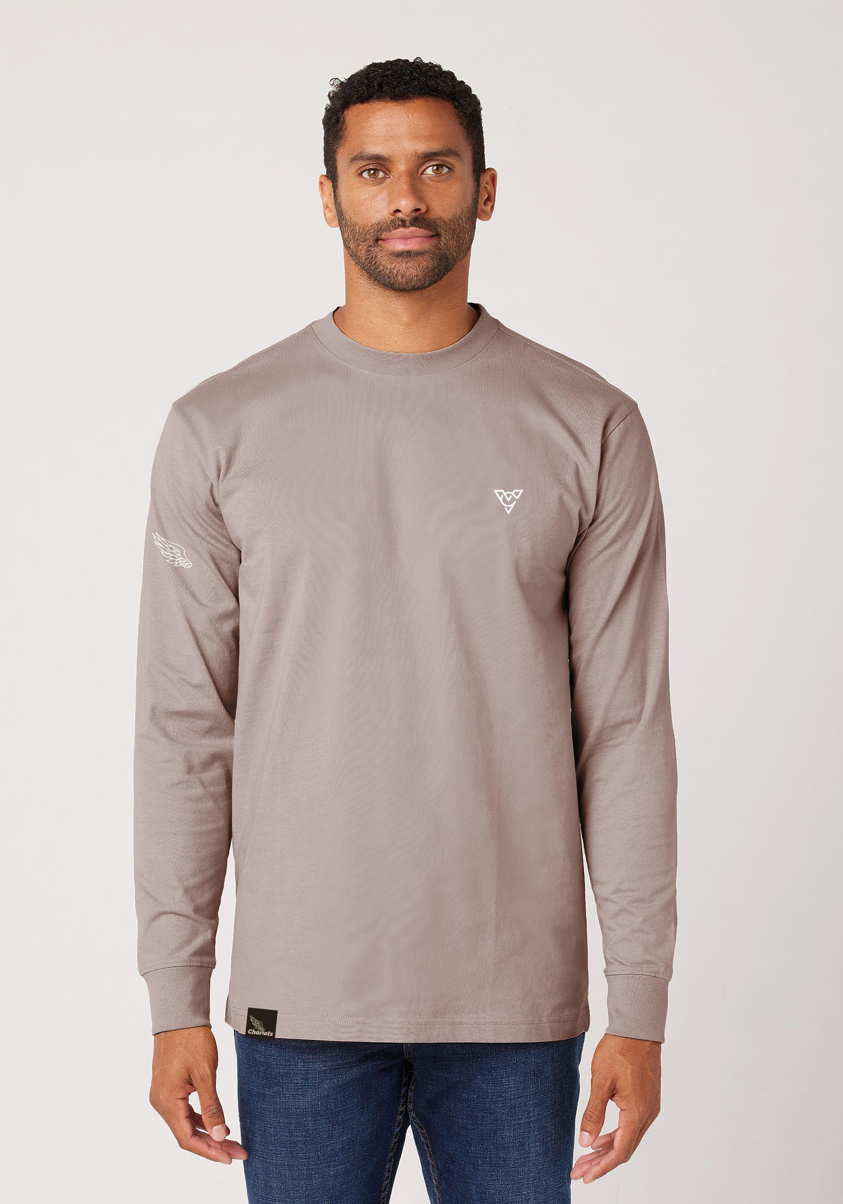 SPARTAN HEAVYWEIGHT L/S TEE (Latte)