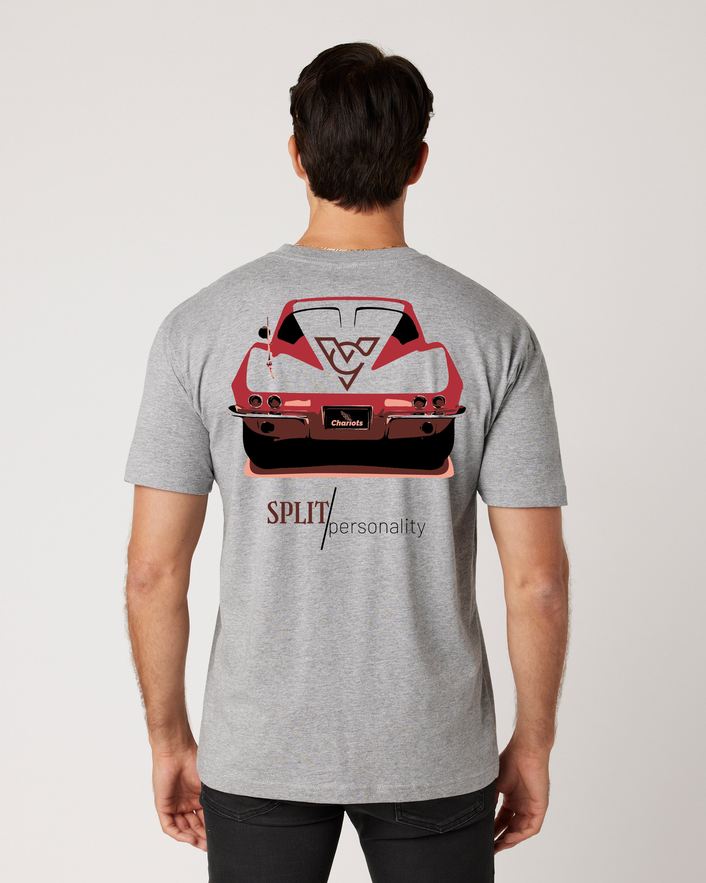SPLIT PERSONALITY TEE (Athletic Heather)