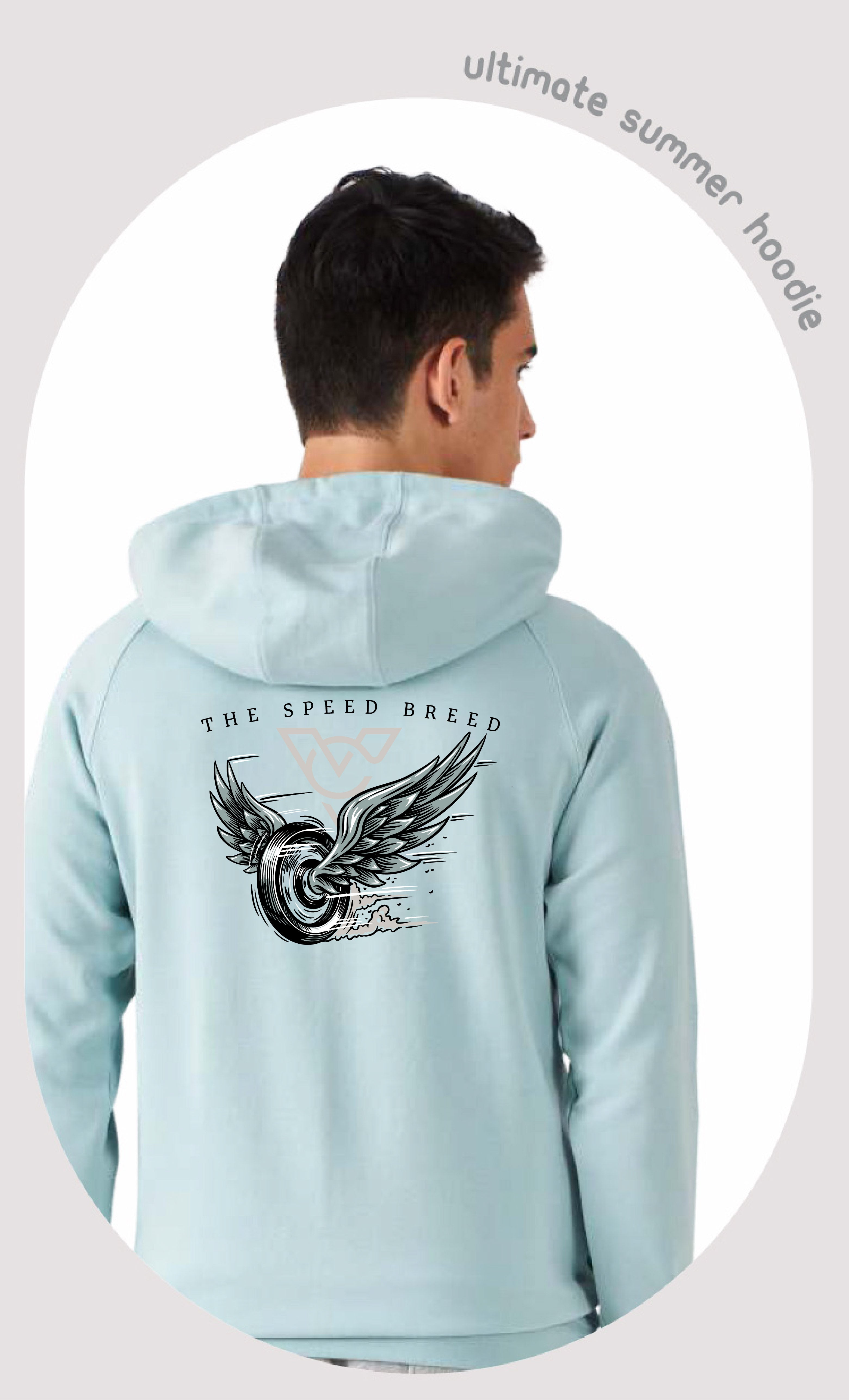 TAKE FLIGHT LIGHTWEIGHT PULLOVER HOODIE (Surf-Teal)