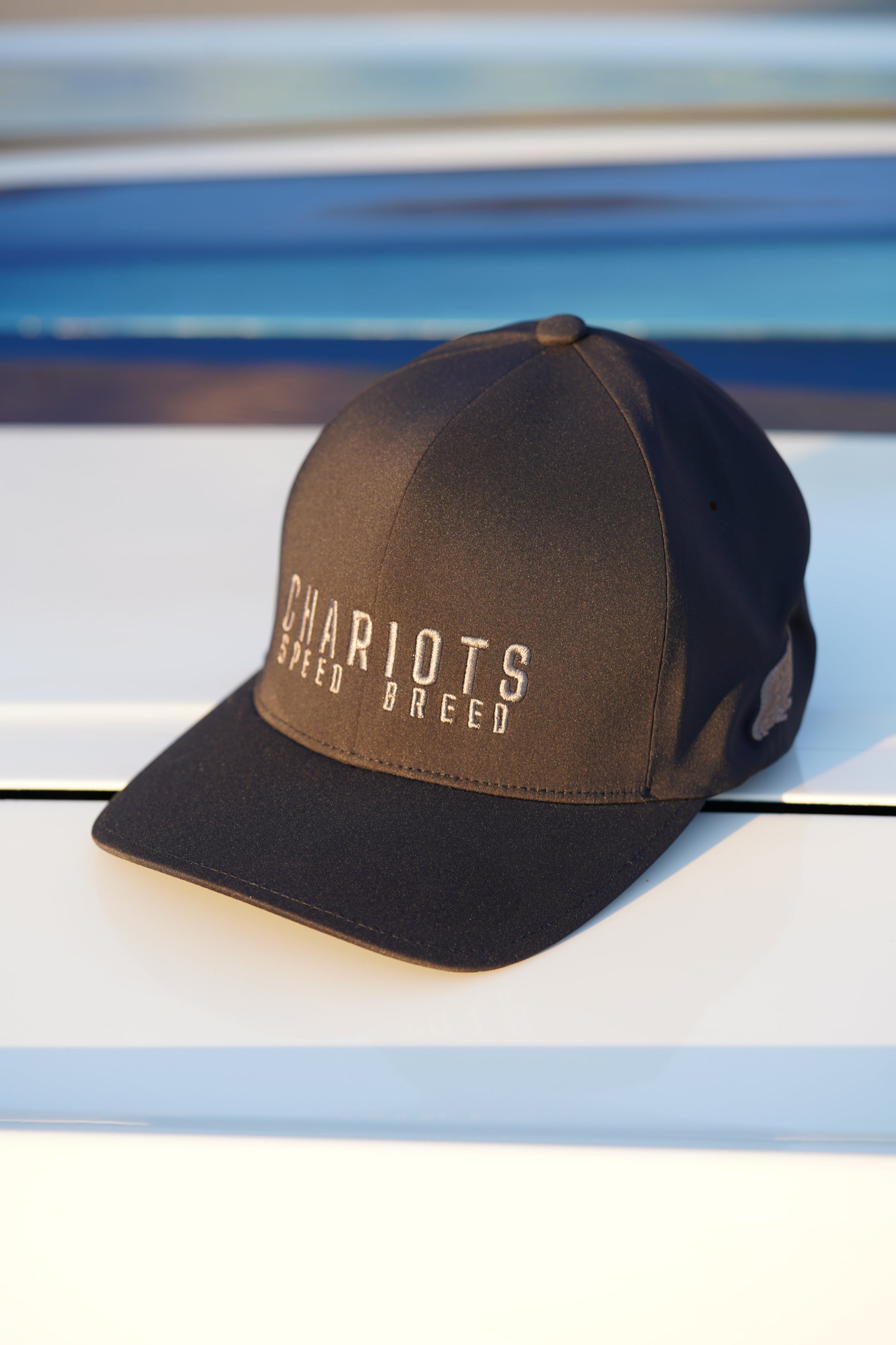 APEX FLEXFIT DELTA HAT (Black/Ashen Grey)