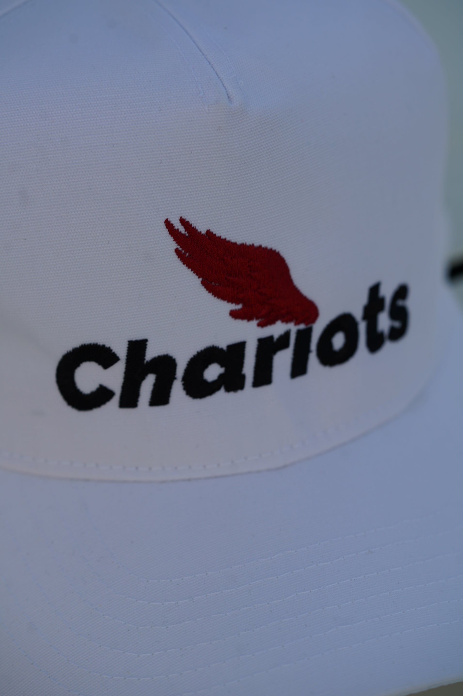 ZEPHYR COTTON CANVAS HAT (White/Black/Brick Red)