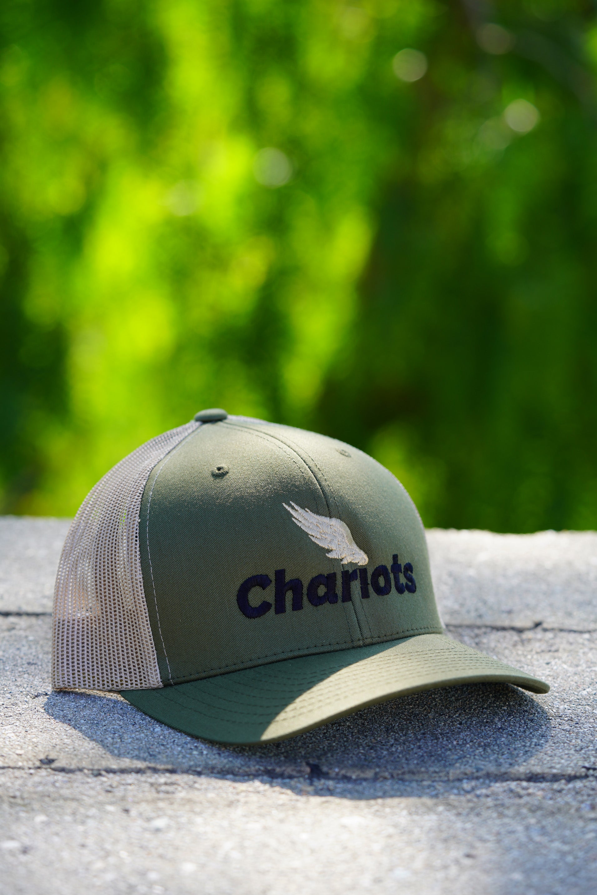 Zephyr Premium Trucker Hat (Moss/Khaki)