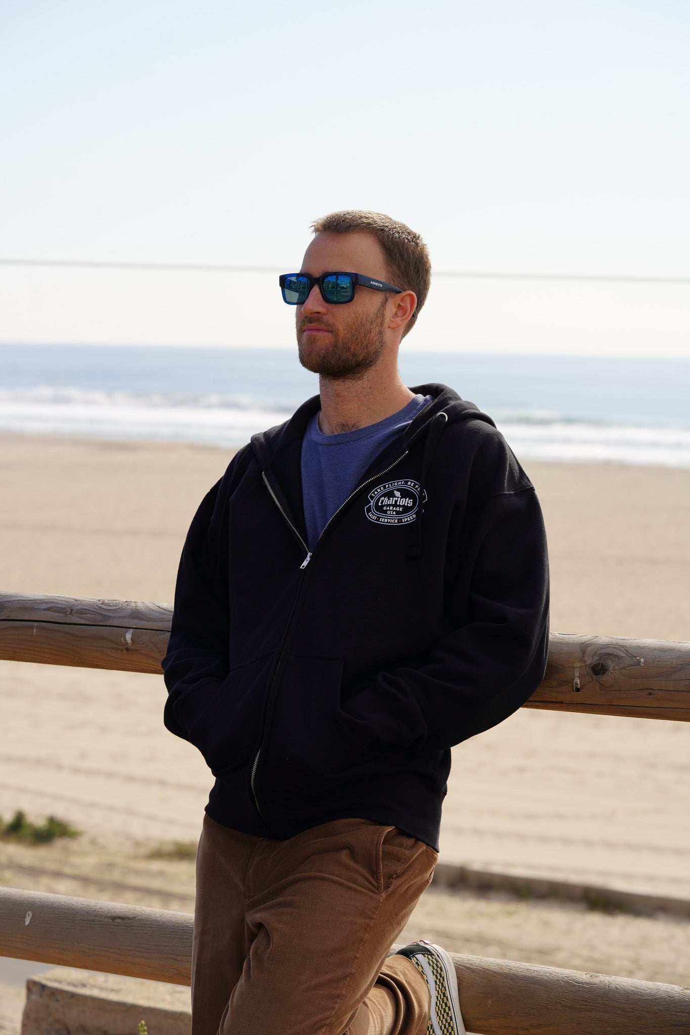 SALES SERVICE SPEED ZIP HOODIE (Black)