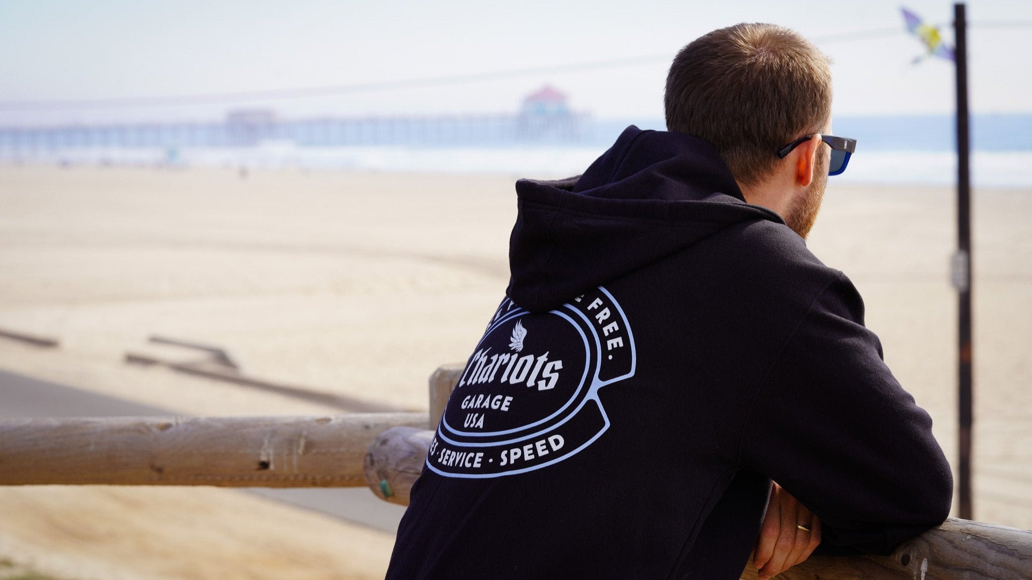 SALES SERVICE SPEED ZIP HOODIE (Black)