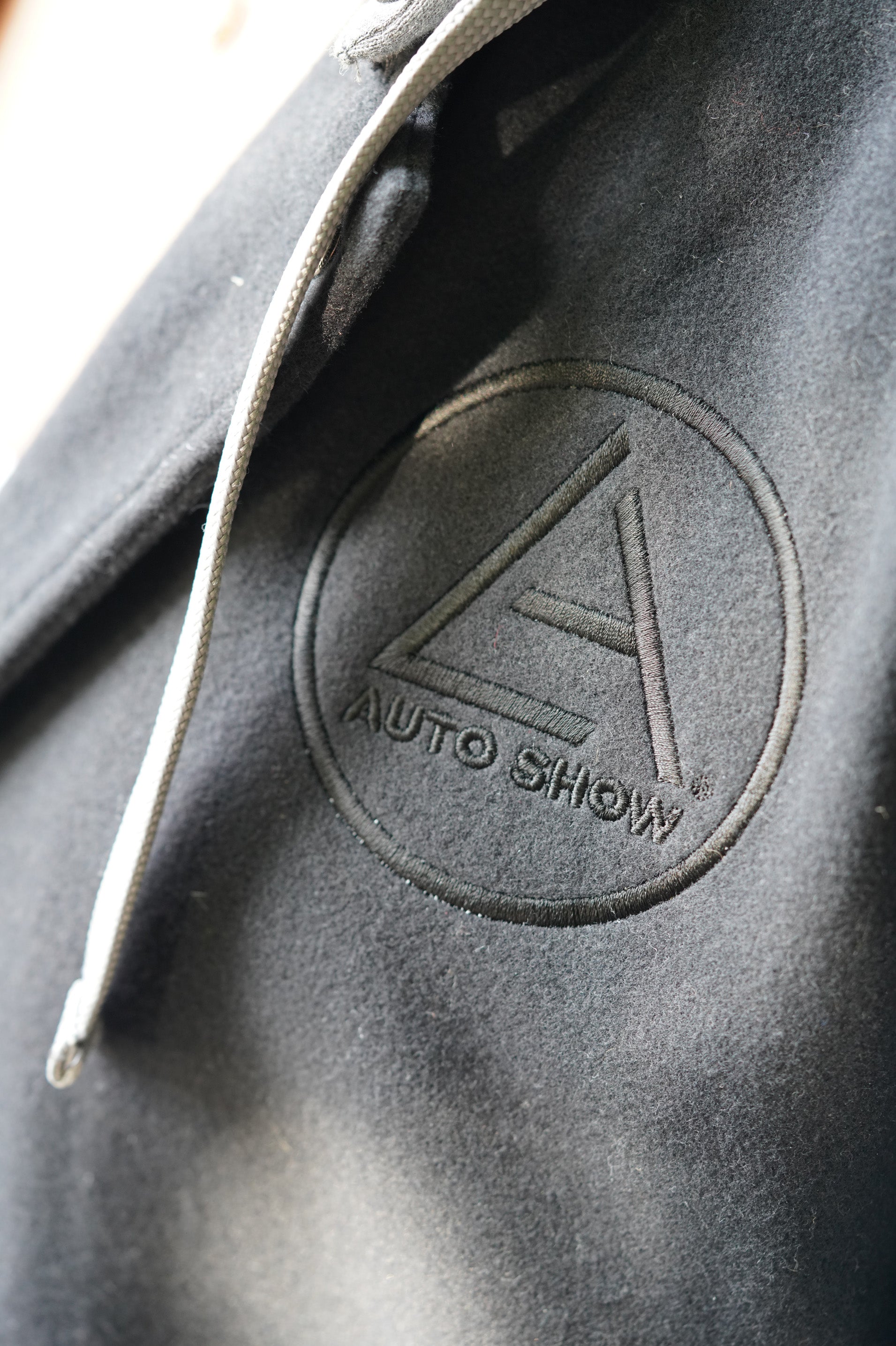 LA AUTO SHOW LETTERMAN FLEECE JACKET (Black)