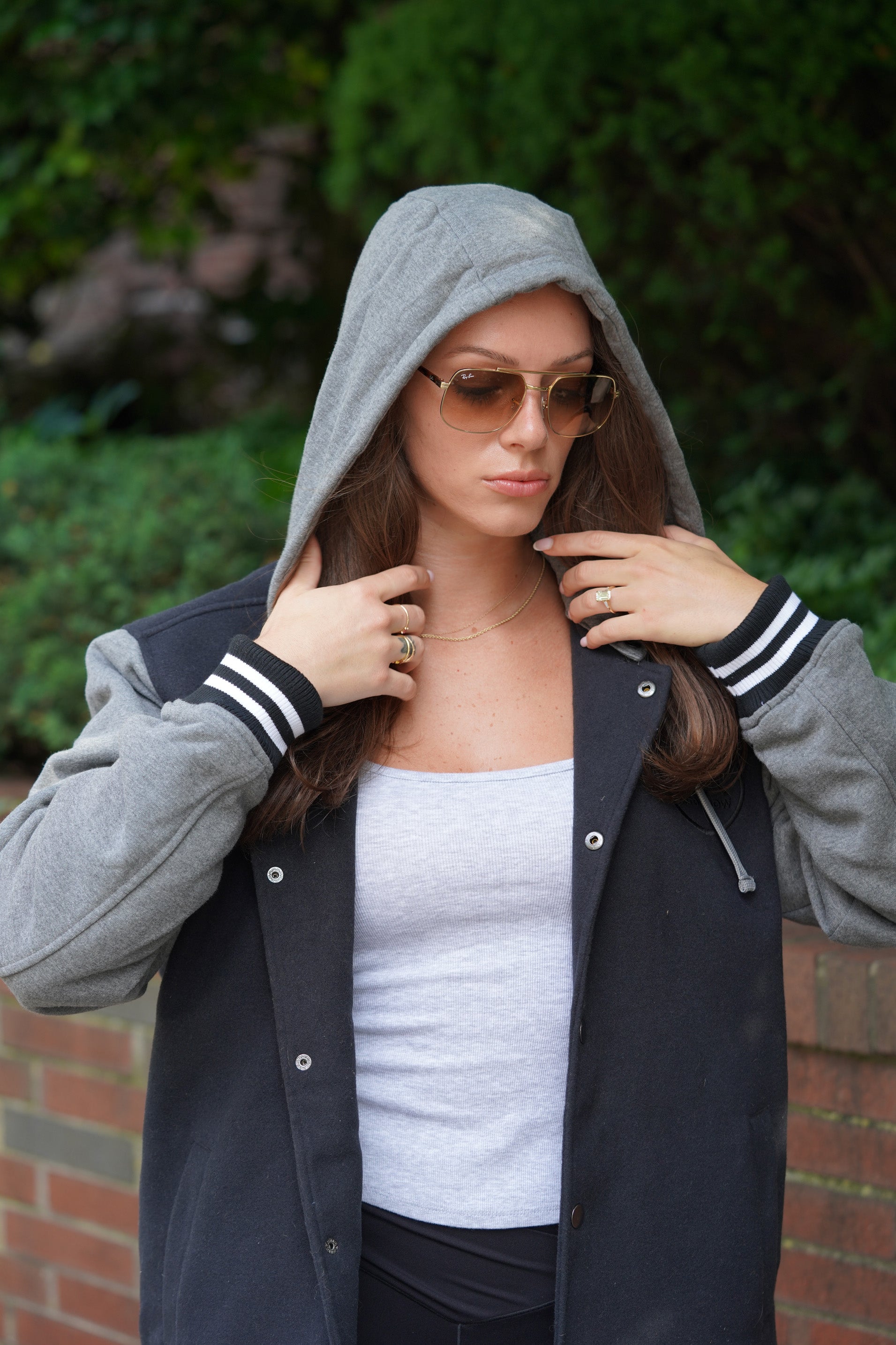 LA AUTO SHOW LETTERMAN FLEECE JACKET (Black)