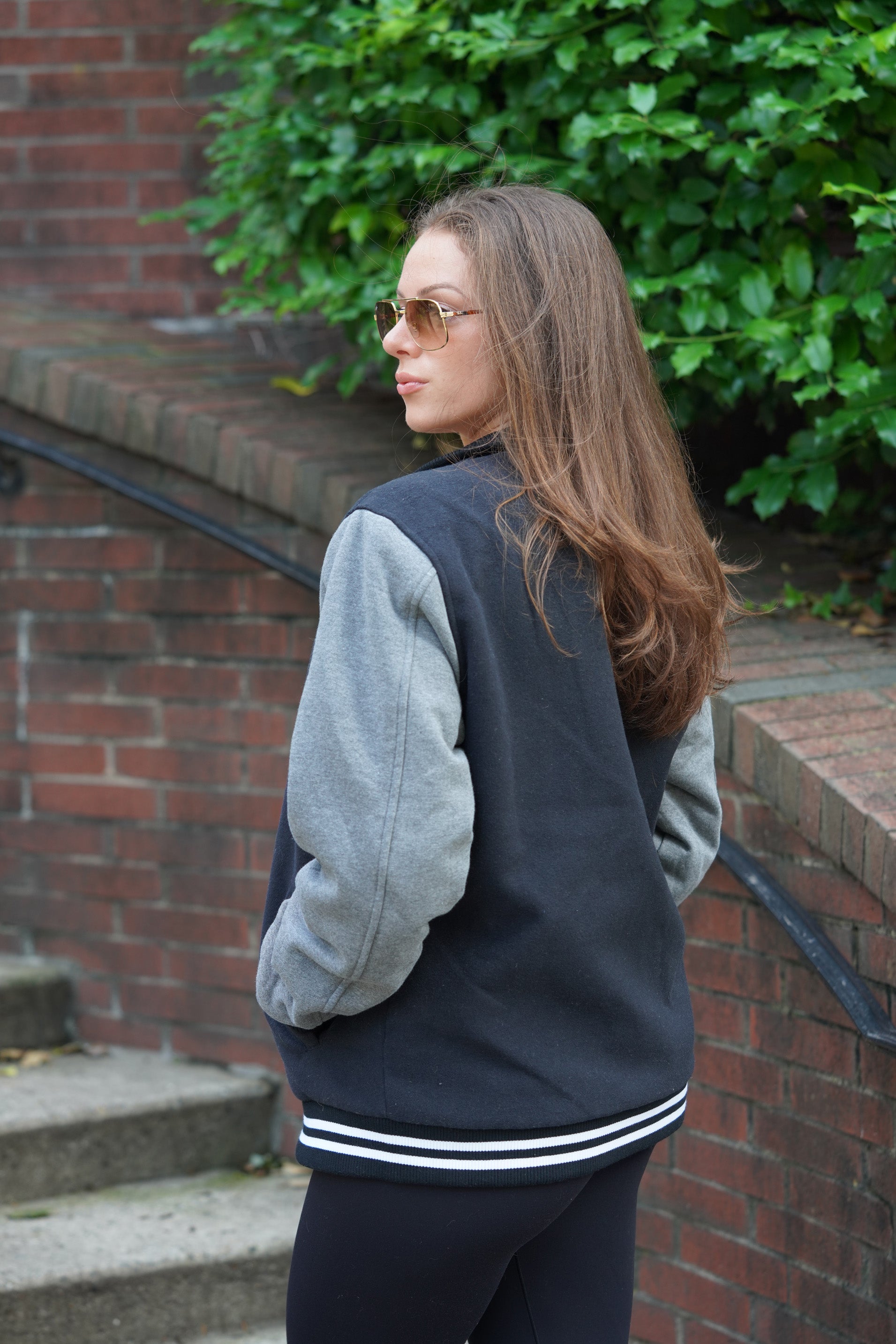 LA AUTO SHOW LETTERMAN FLEECE JACKET (Black)