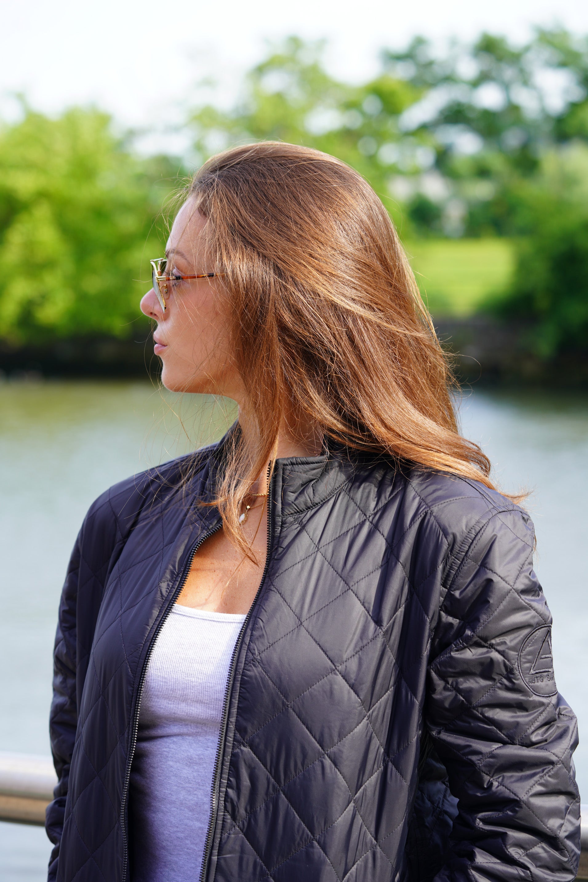 LA AUTO SHOW QUILTED PUFFER JACKET (Black)