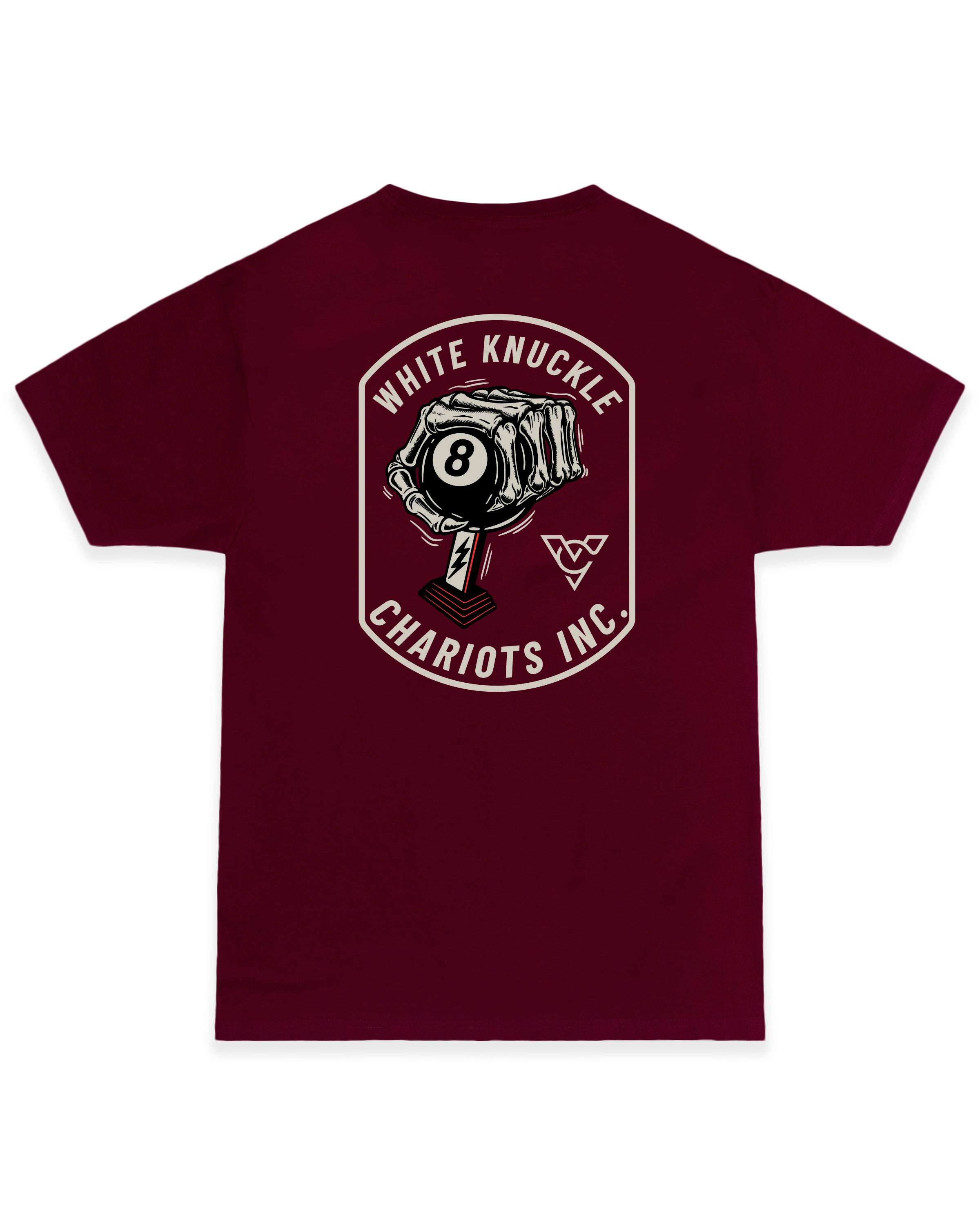 WHITE KNUCKLE TEE (Maroon)