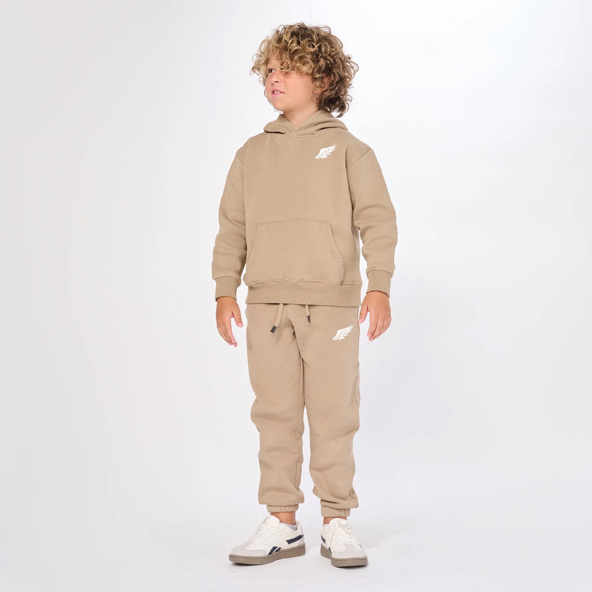 YOUTH LITTLE BIRD PULLOVER HOODIE (Sand)