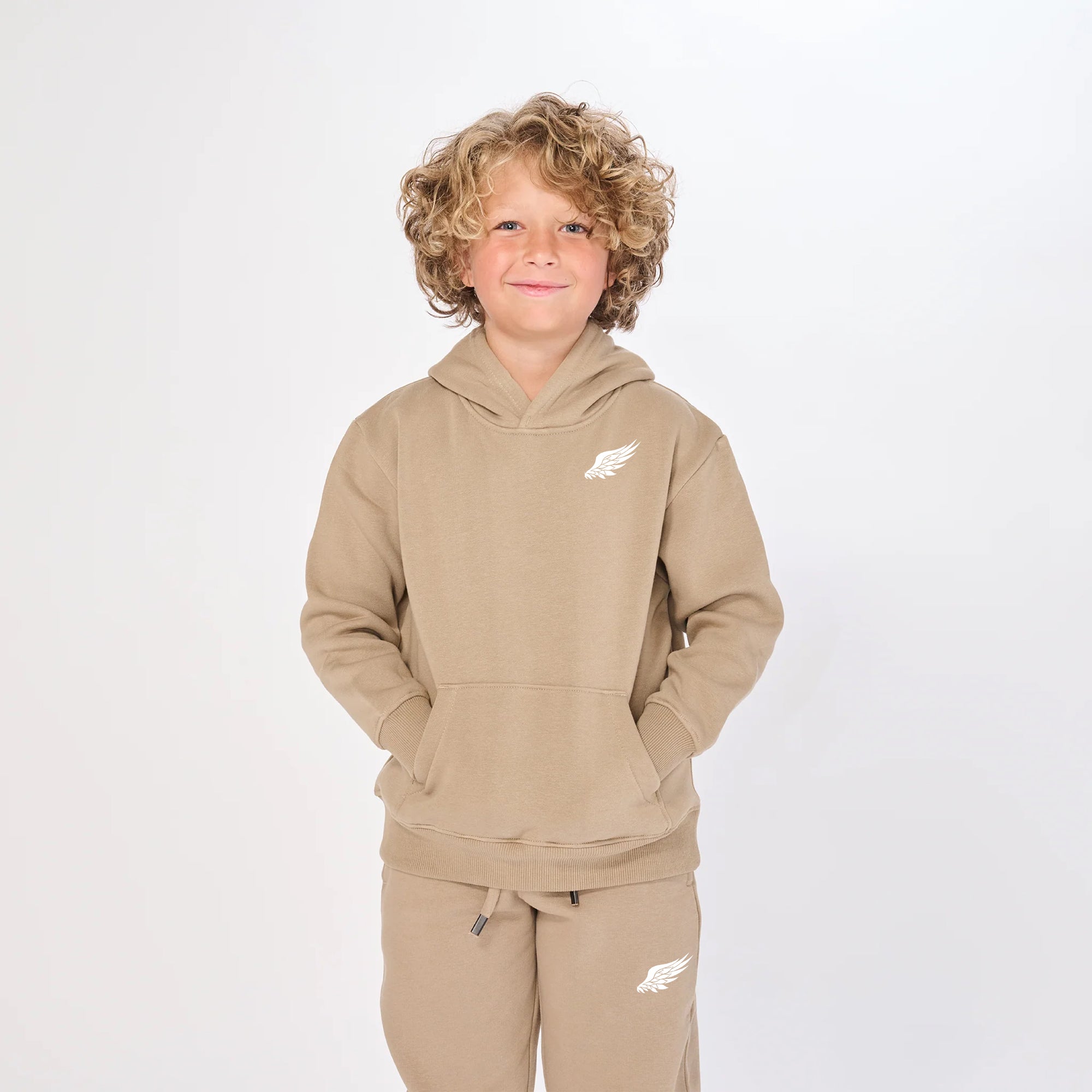 YOUTH LITTLE BIRD PULLOVER HOODIE (Sand)