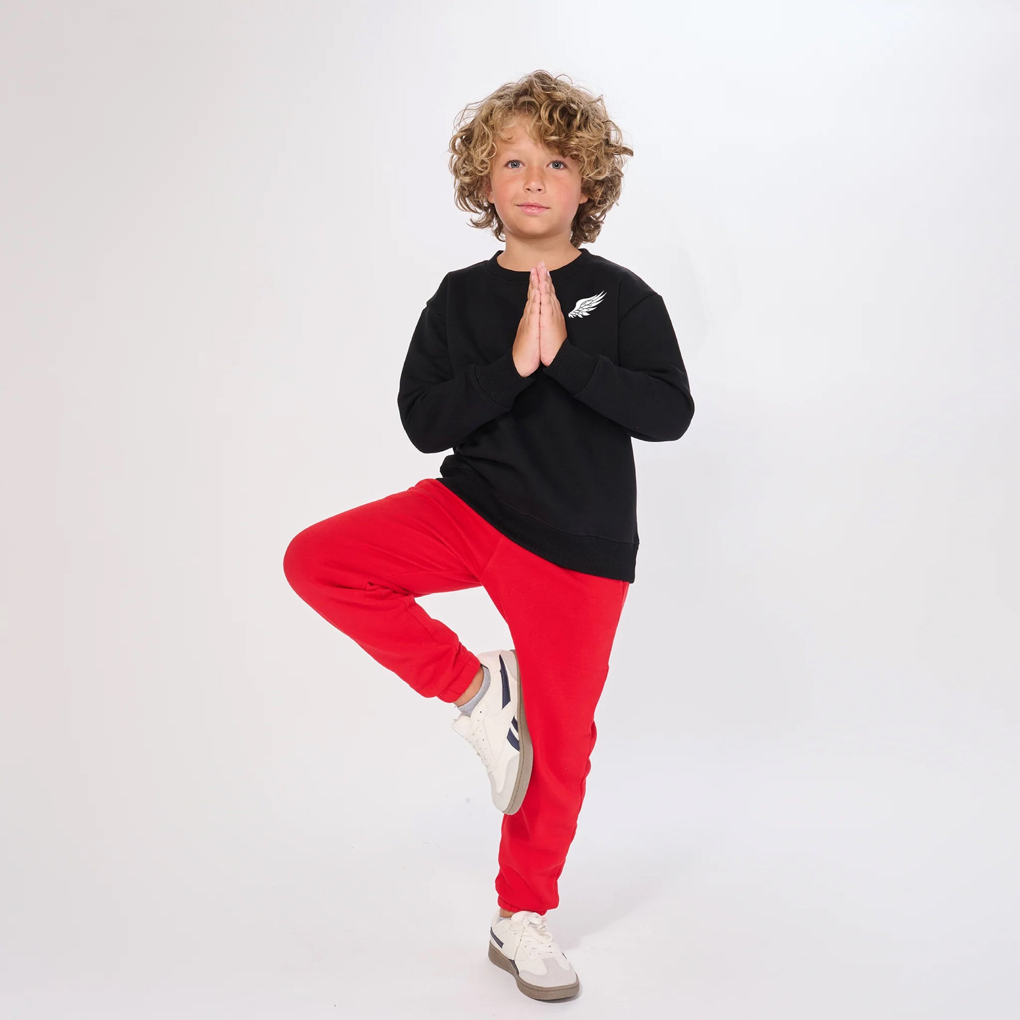 YOUTH LITTLE BIRD CREWNECK SWEATSHIRT (Black)