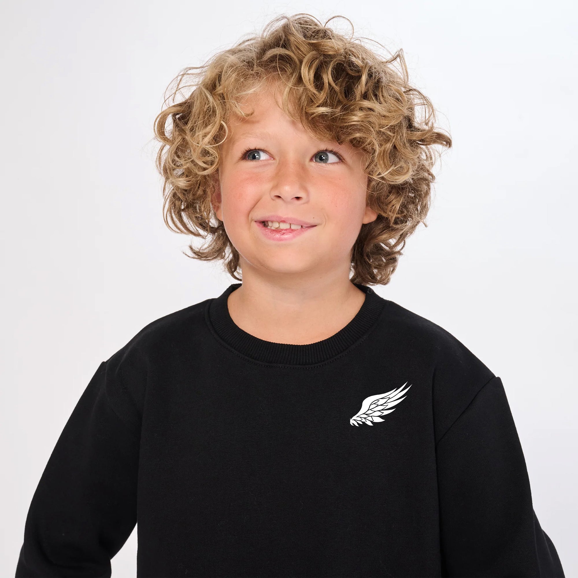 YOUTH LITTLE BIRD CREWNECK SWEATSHIRT (Black)