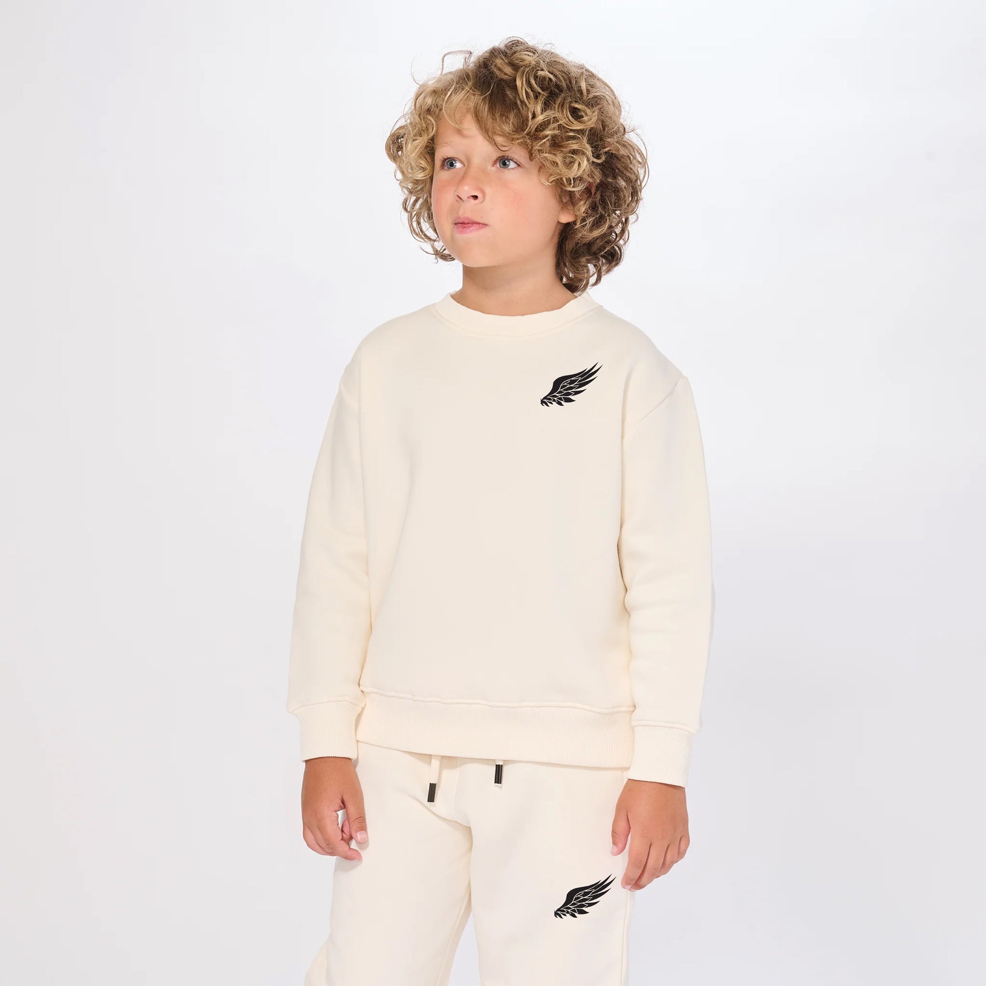 YOUTH LITTLE BIRD CREWNECK SWEATSHIRT (Cream)