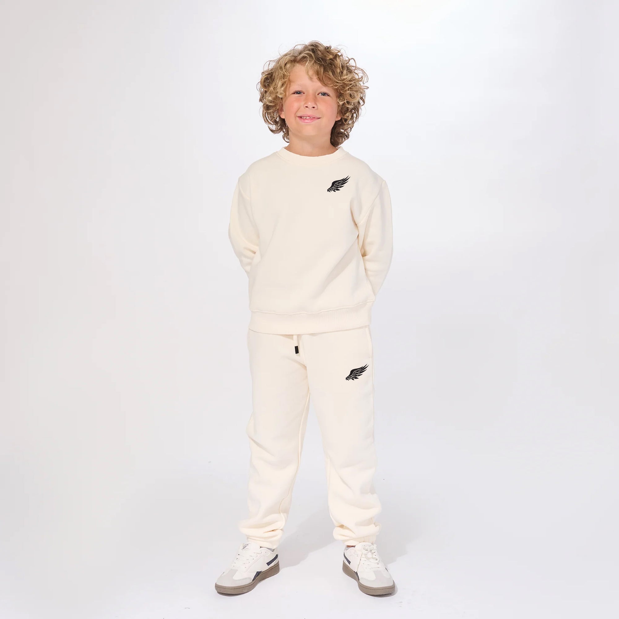 YOUTH LITTLE BIRD CREWNECK SWEATSHIRT (Cream)