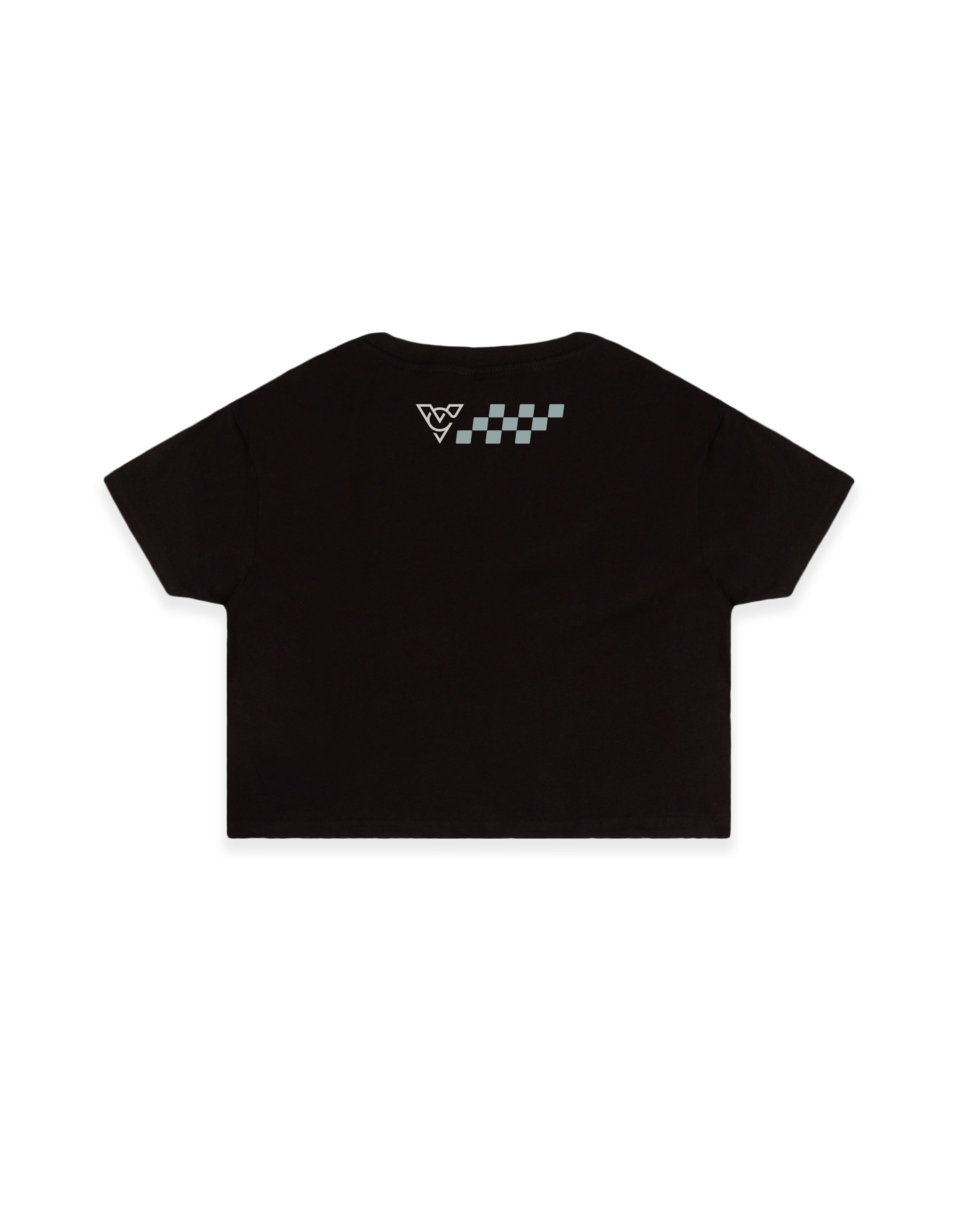 ZEPHYR WOMENS CROP TOP TEE (Black)