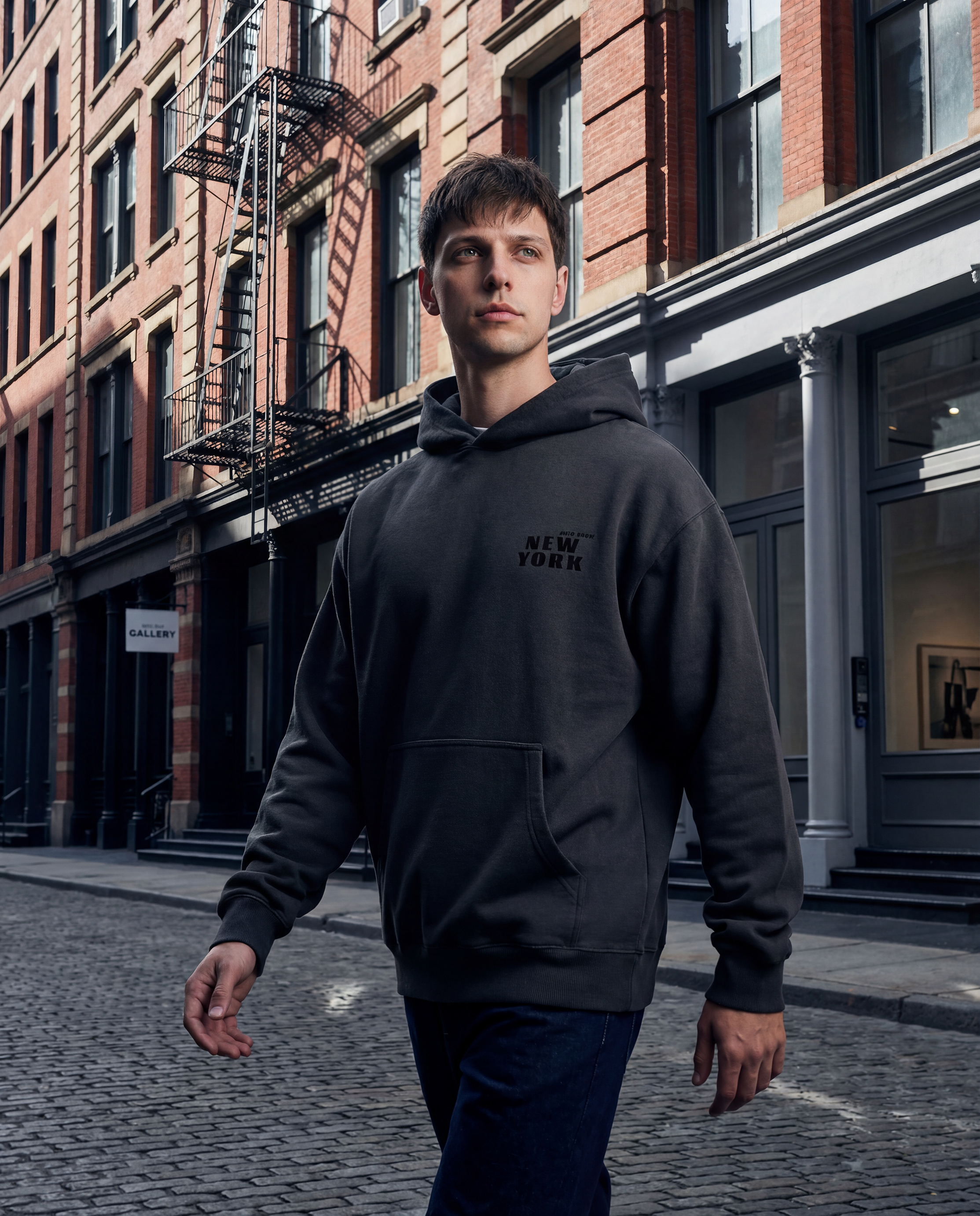 NYIAS26 Brooklyn Bridge Box Hoodie (Vintage Black)