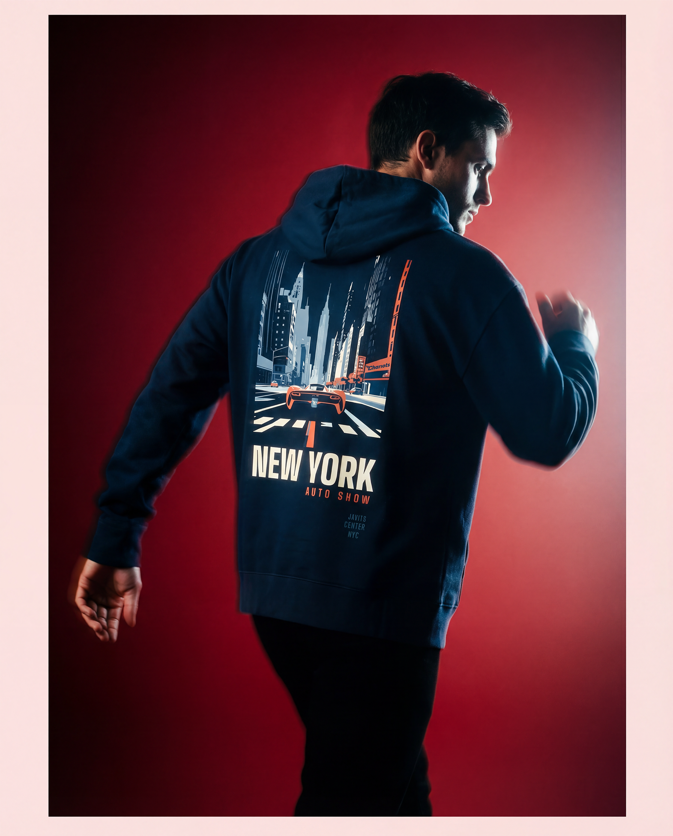 NYIAS26 Crosswalk Box Hoodie (Navy)