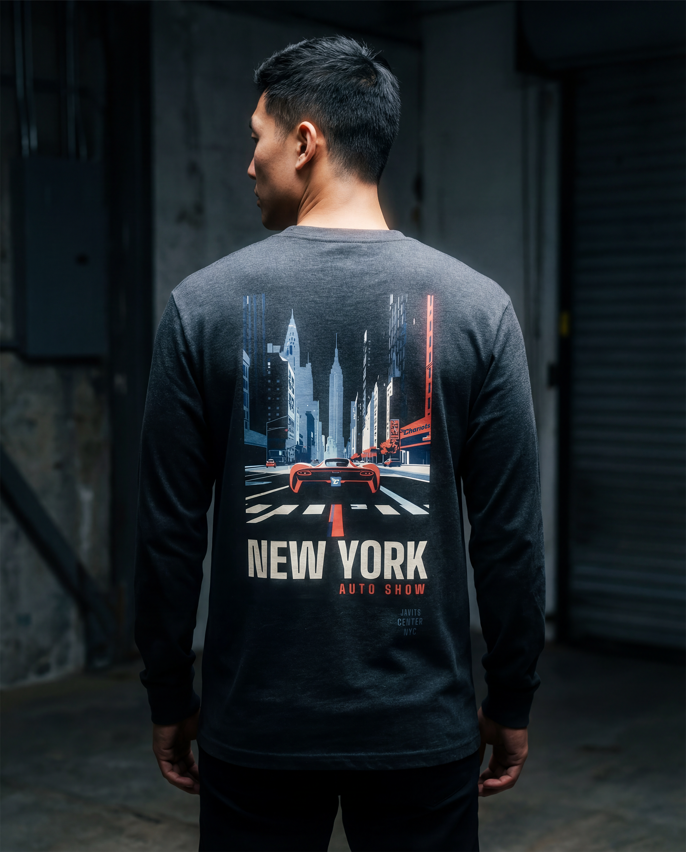 NYIAS26 Crosswalk Long Sleeve Tee (Vintage Black)