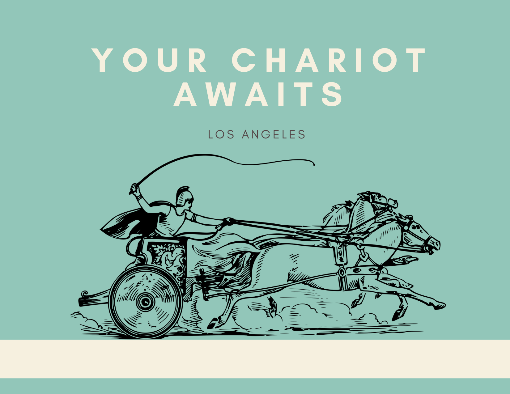 Chariot Race Postcard