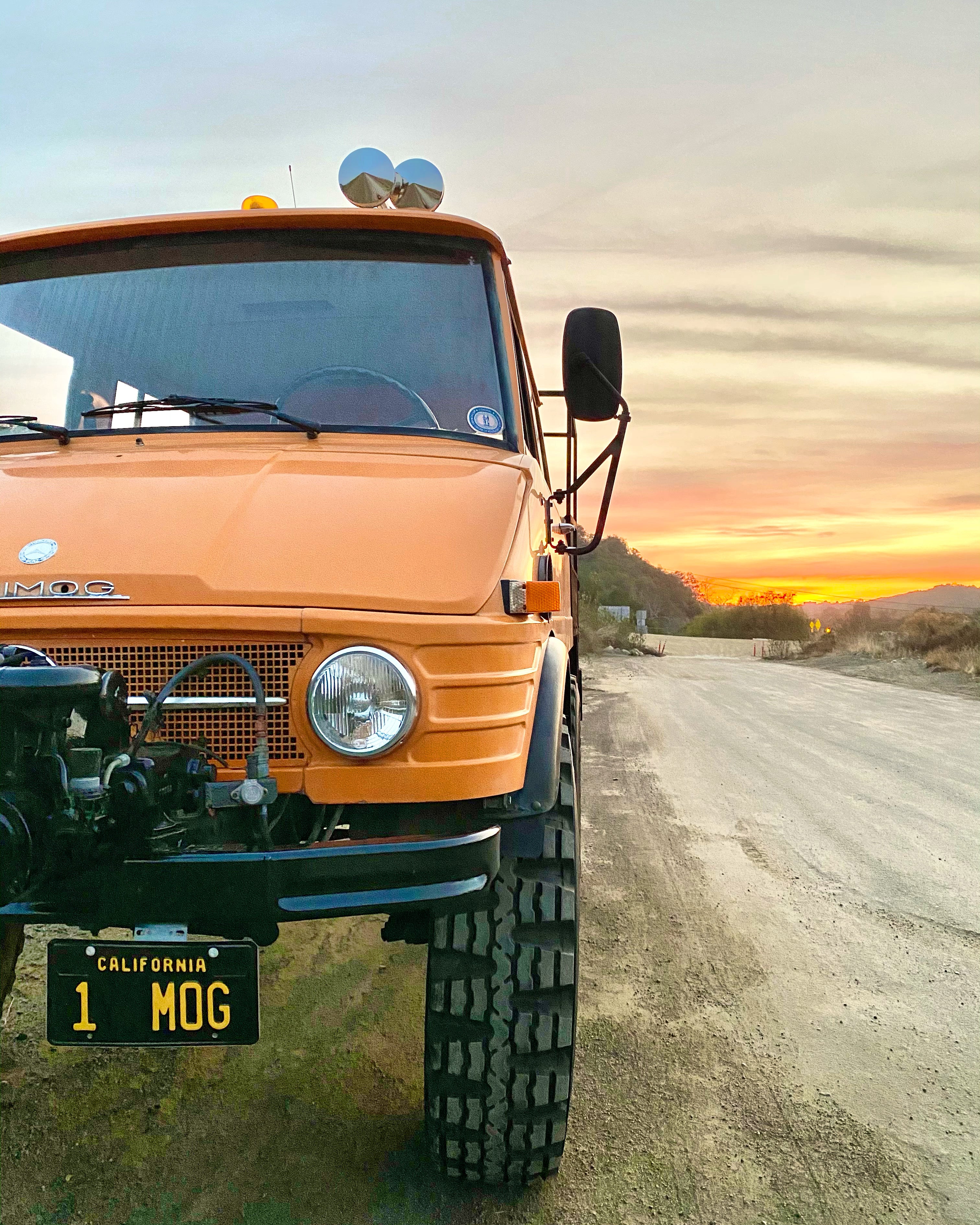 1979 Mercedes-Benz Unimog DOKA Orange FINE ART PRINT
