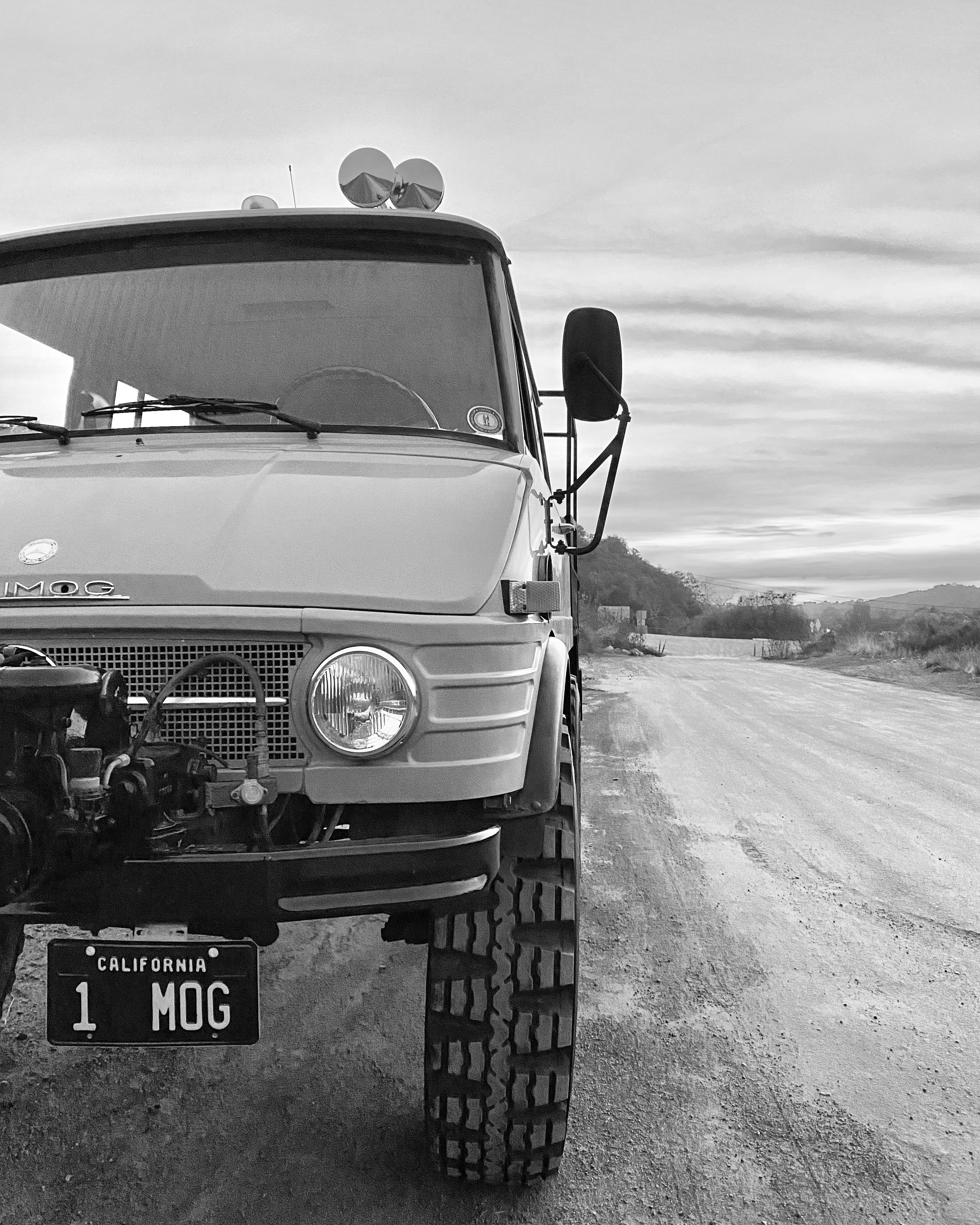 1979 Mercedes-Benz Unimog DOKA Orange FINE ART PRINT