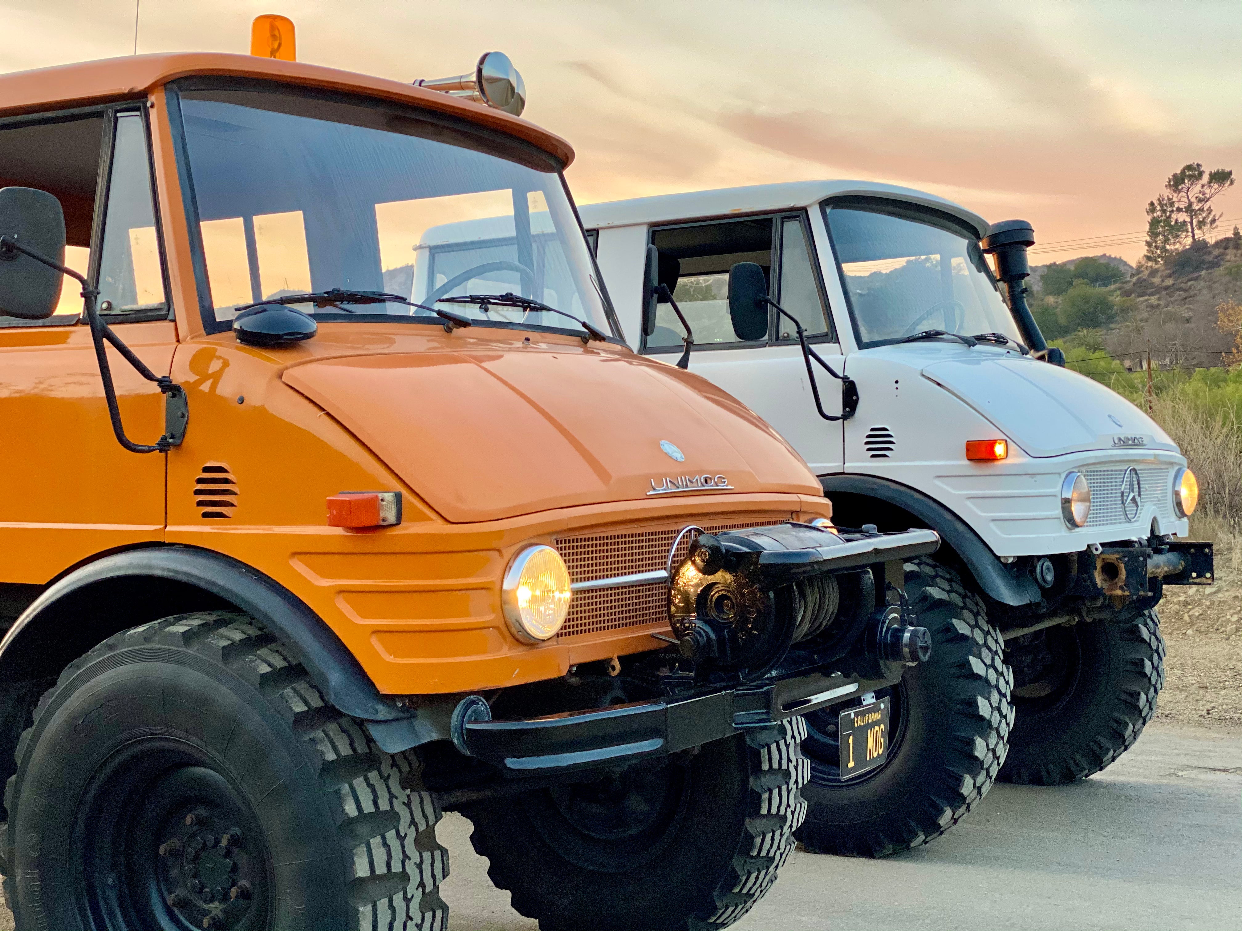 1979 Mercedes-Benz Unimog DOKA Orange FINE ART PRINT