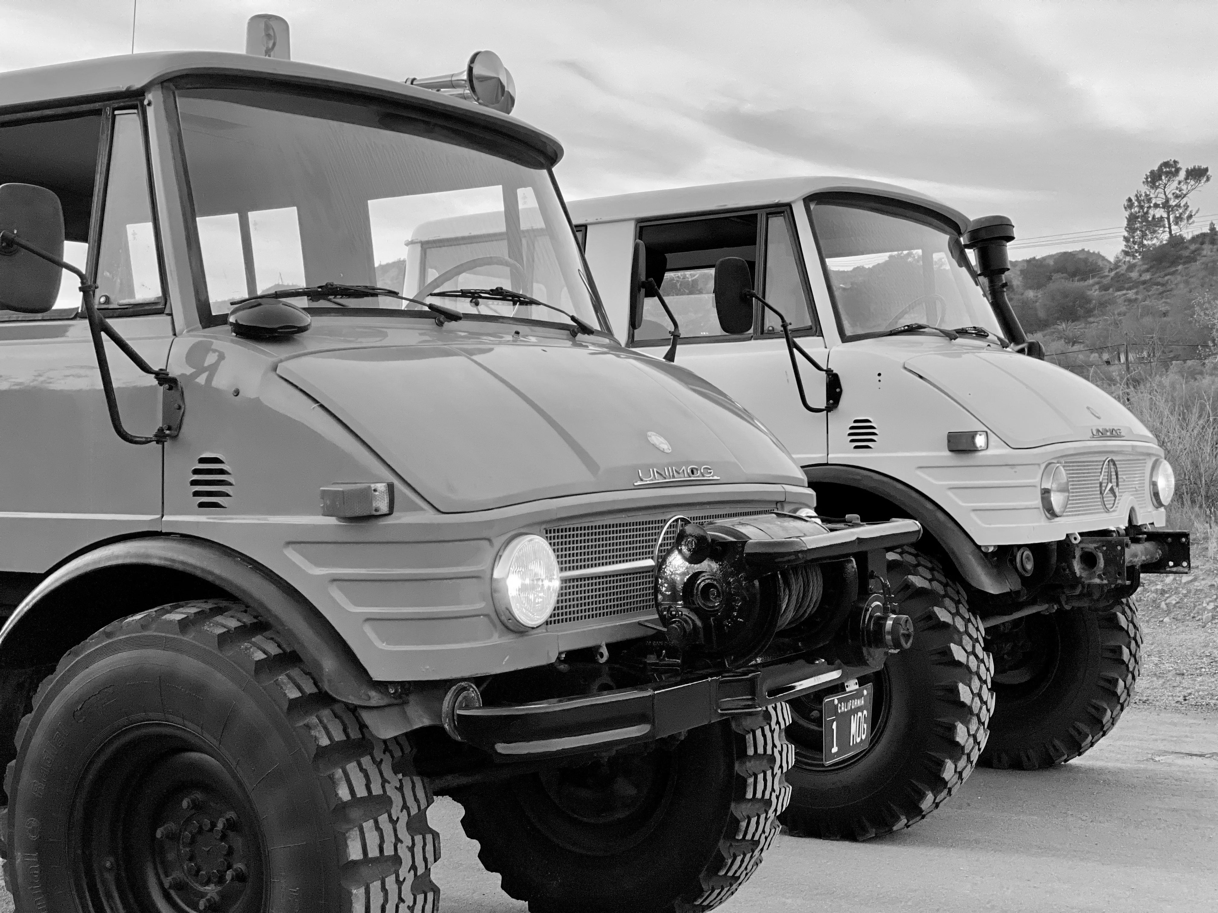 1979 Mercedes-Benz Unimog DOKA Orange FINE ART PRINT
