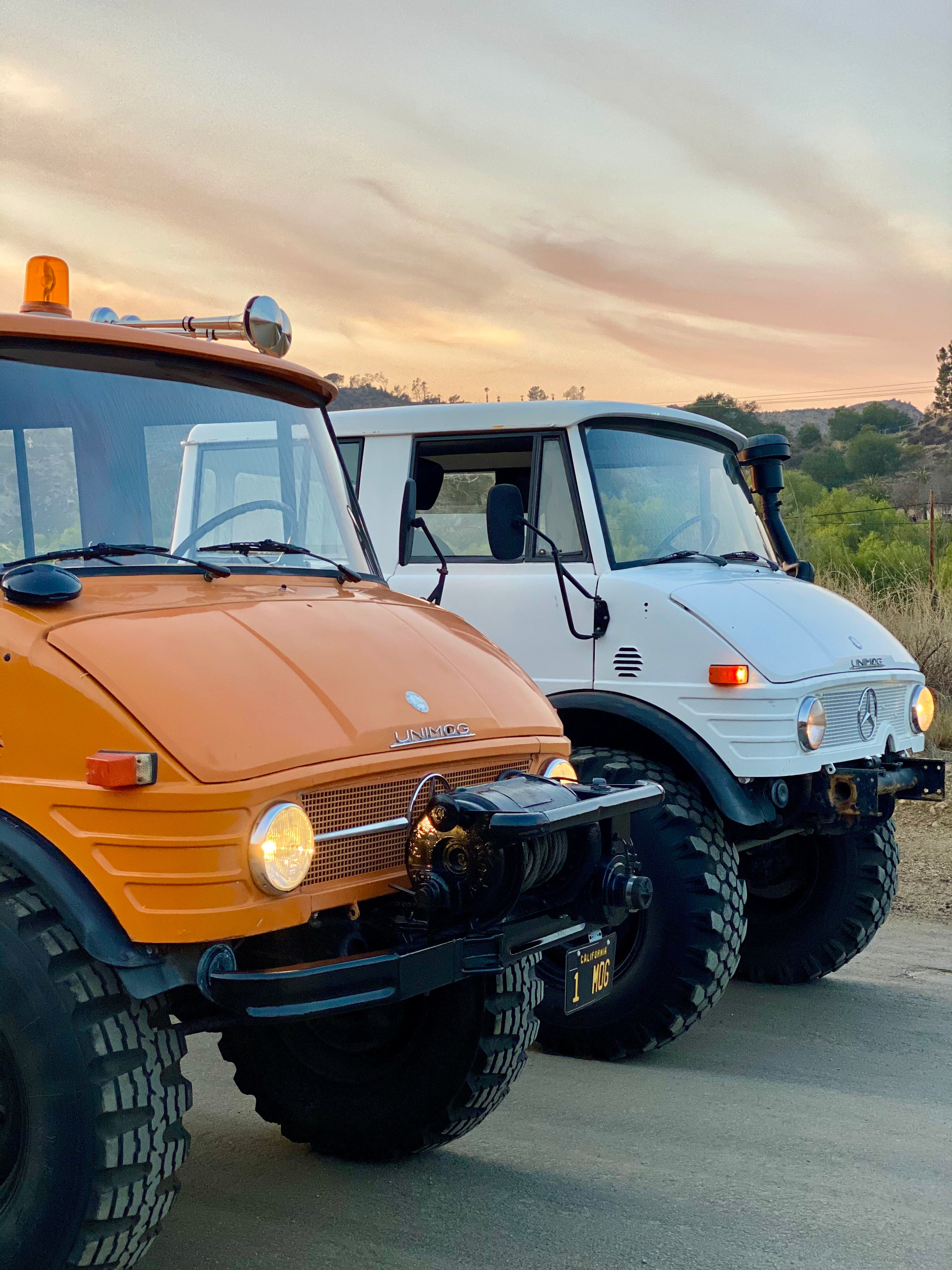 1979 Mercedes-Benz Unimog DOKA Orange FINE ART PRINT