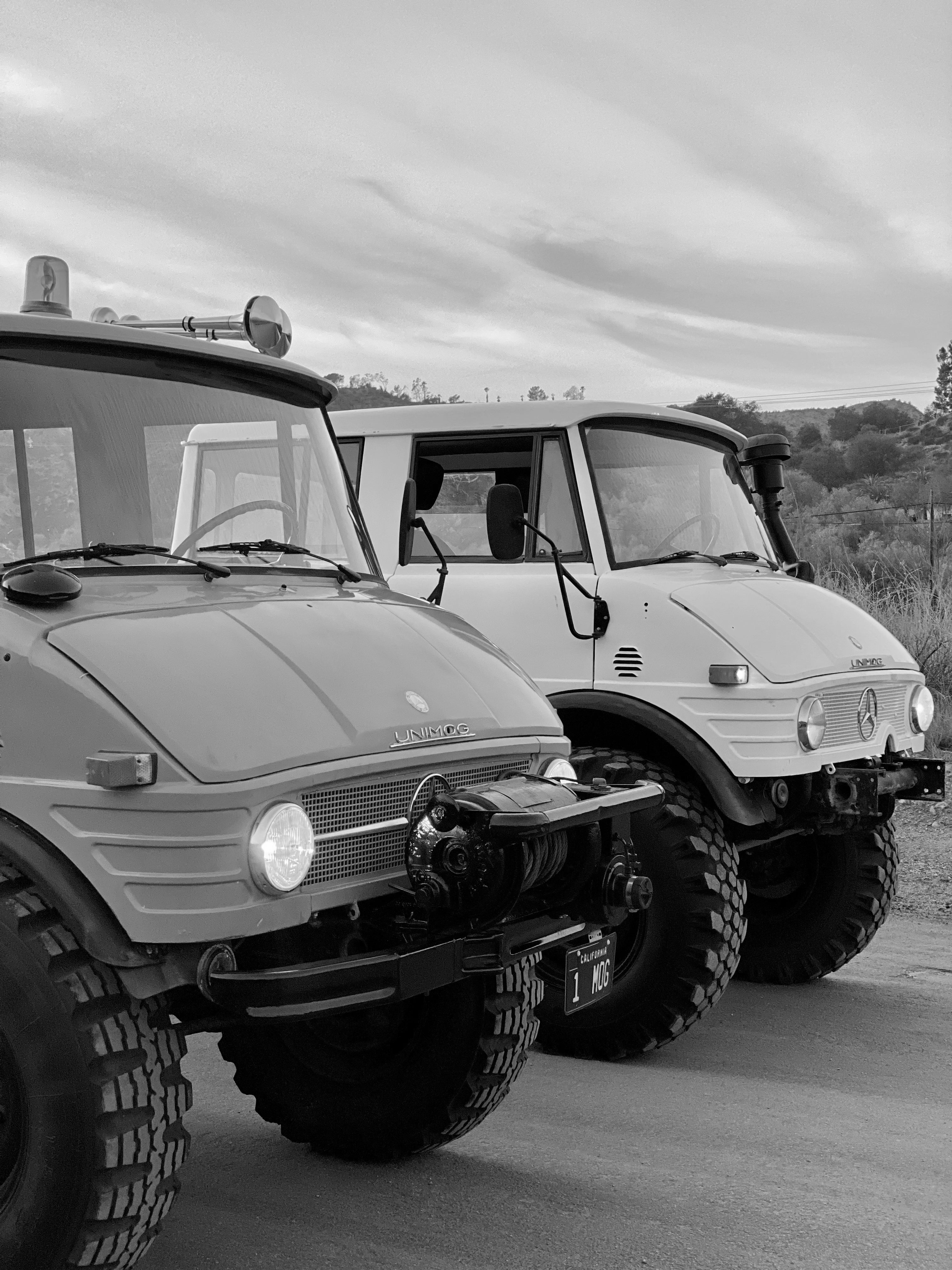 1979 Mercedes-Benz Unimog DOKA Orange FINE ART PRINT