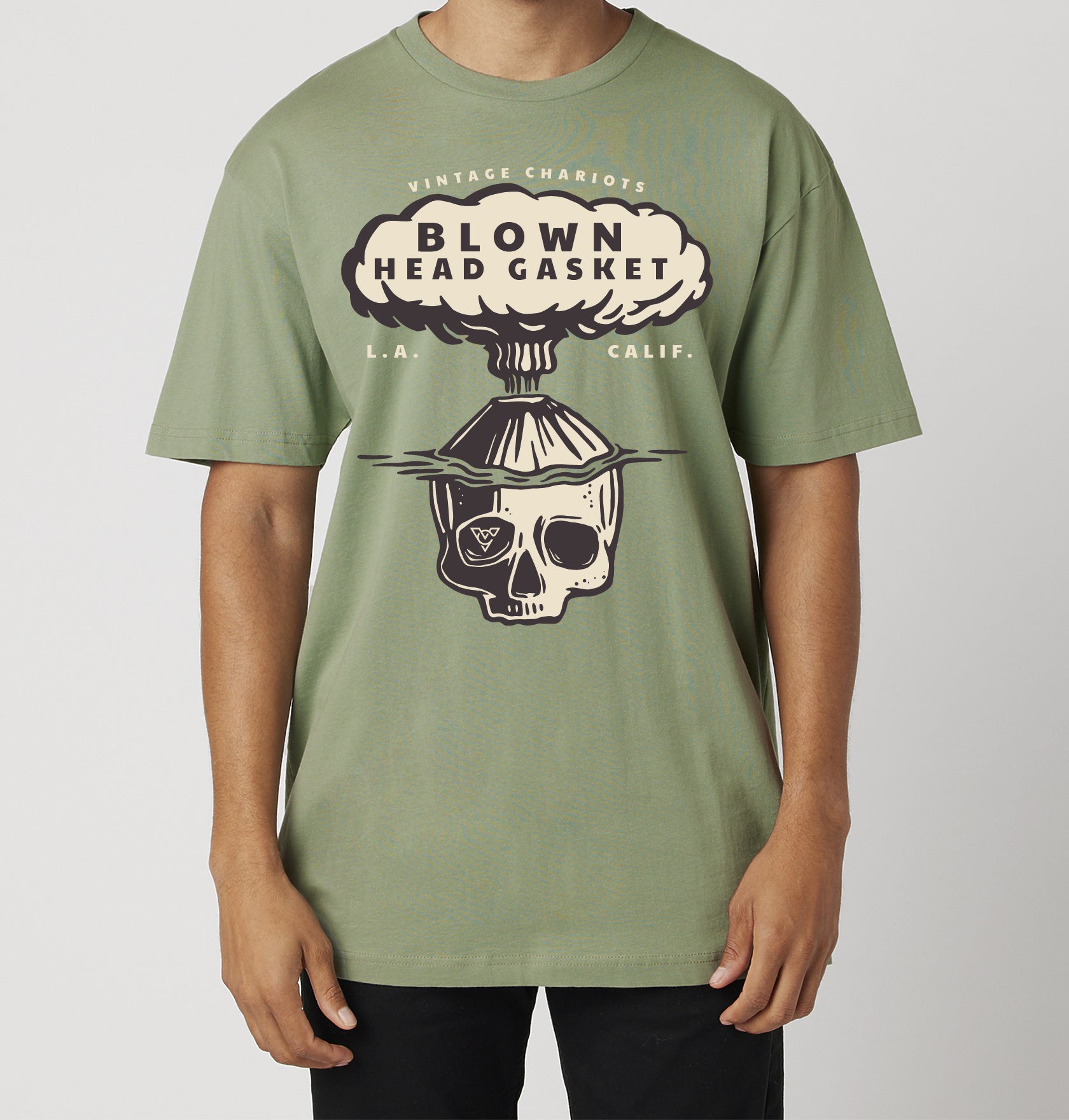 BLOWN HEAD GASKET TEE (Artichoke)