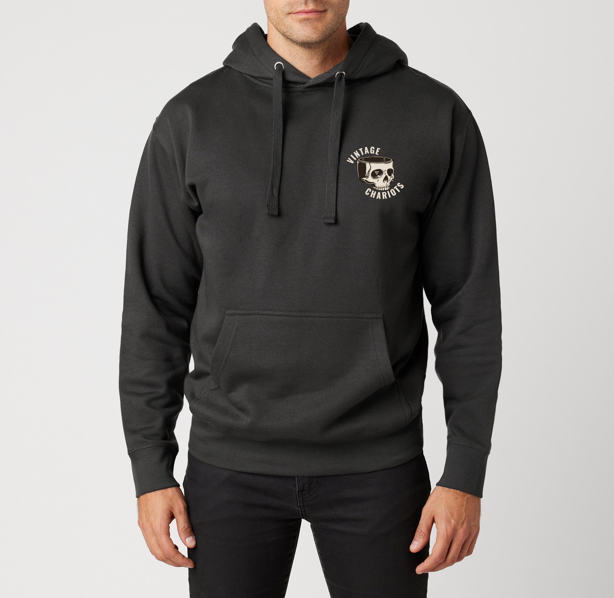 BLOWN HEAD GASKET UNISEX PREMIUM PULLOVER HOODIE (Vintage Black)
