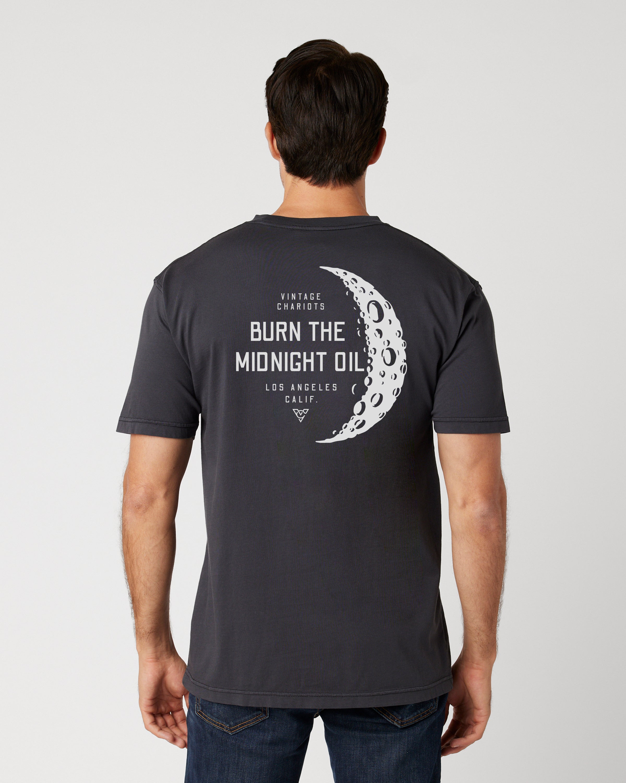 BURN THE MIDNIGHT OIL TEE (Pirate Black)